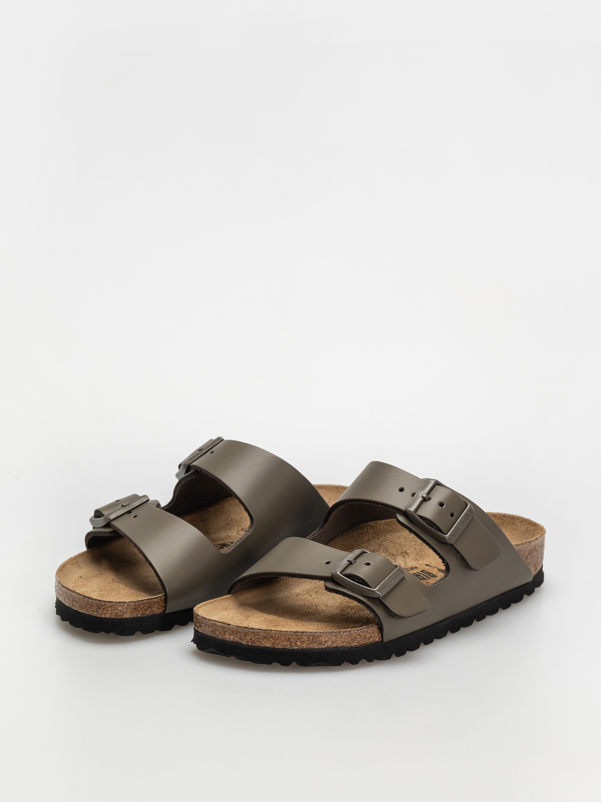 Шльопанці Birkenstock Arizona Natural Leather Narrow Wmn (concrete gray)
