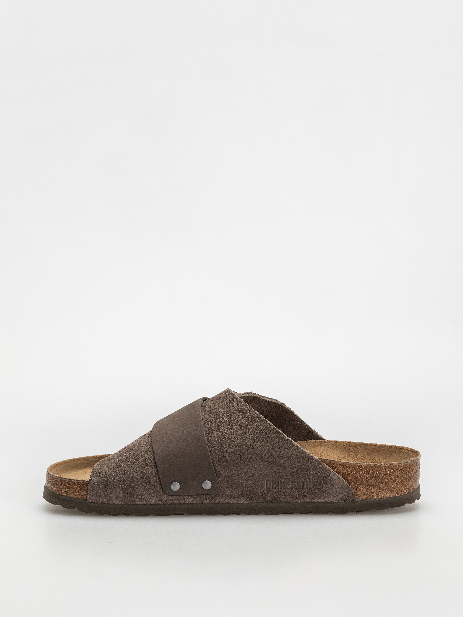 Шльопанці Birkenstock Kyoto Nubuck Suede Leather Regular (concrete gray)
