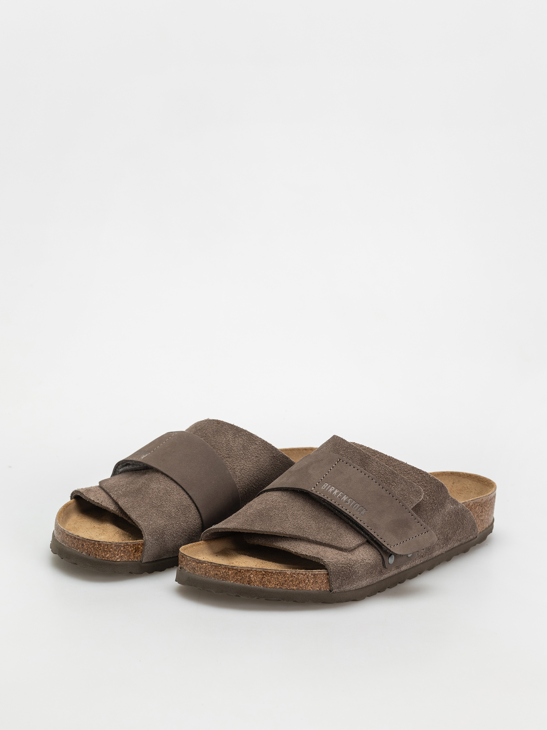 Шльопанці Birkenstock Kyoto Nubuck Suede Leather Regular (concrete gray)