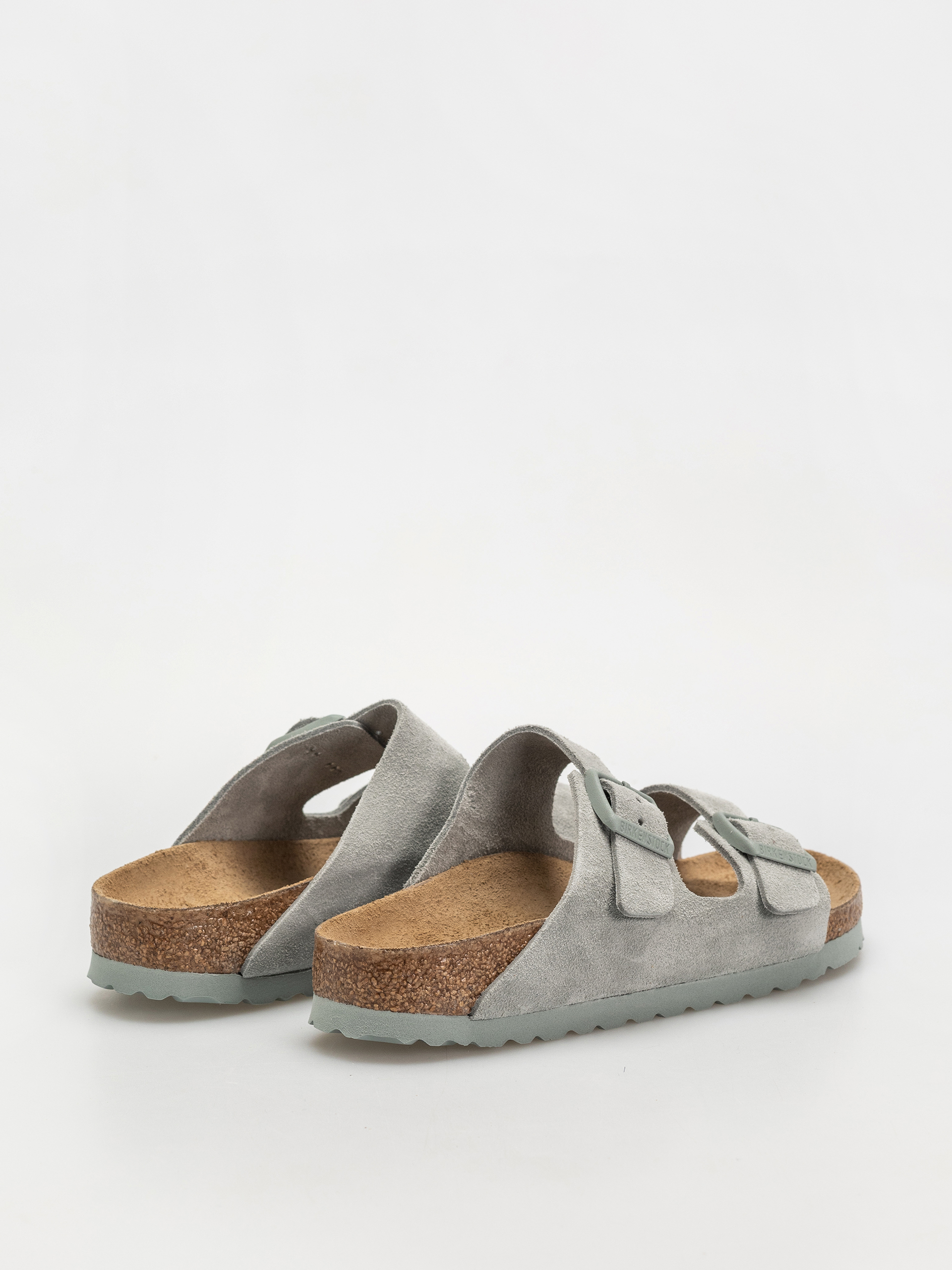 Шльопанці Birkenstock Arizona Suede Leather Narrow Wmn (pure sage)