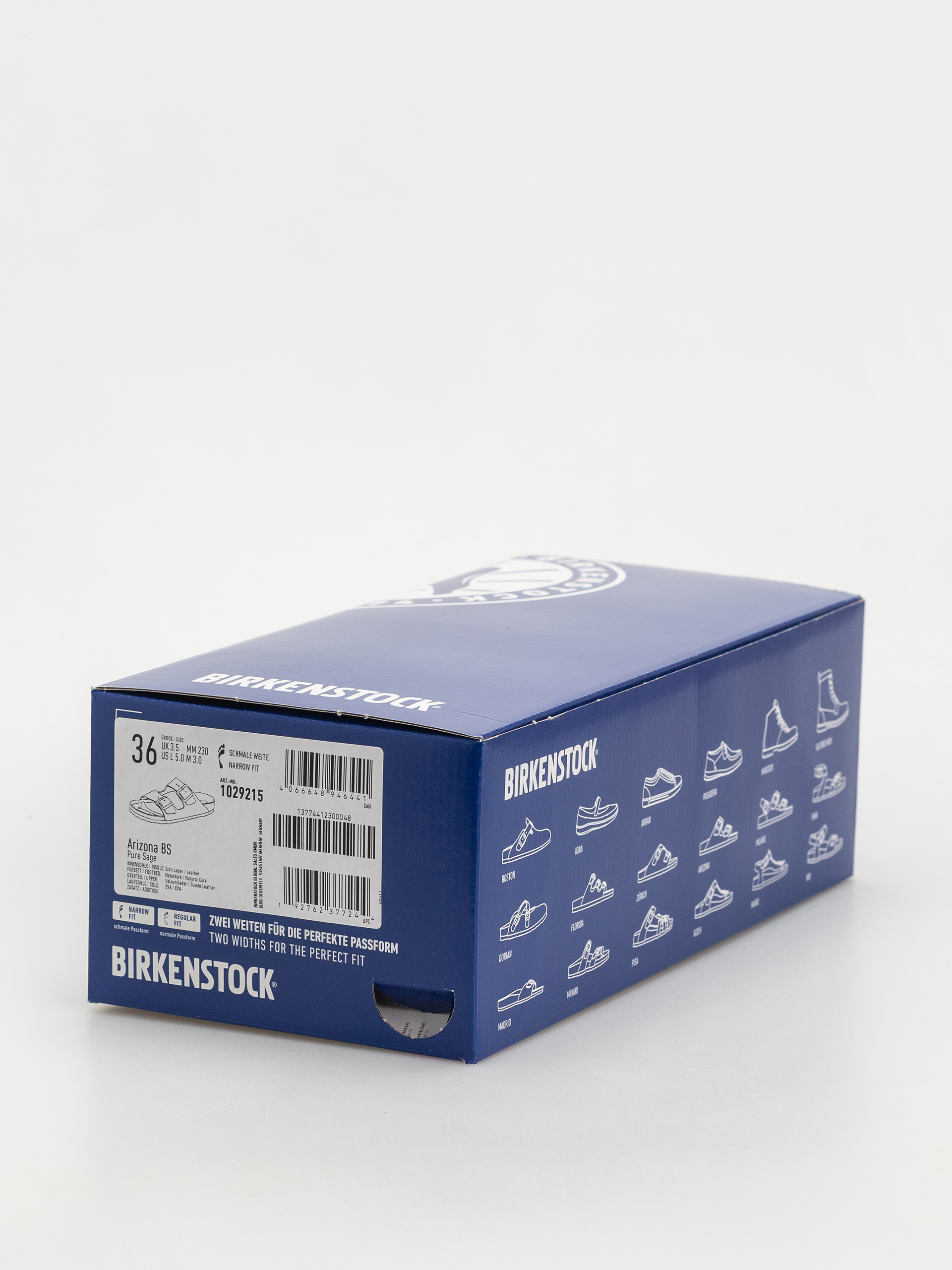 Шльопанці Birkenstock Arizona Suede Leather Narrow Wmn (pure sage)