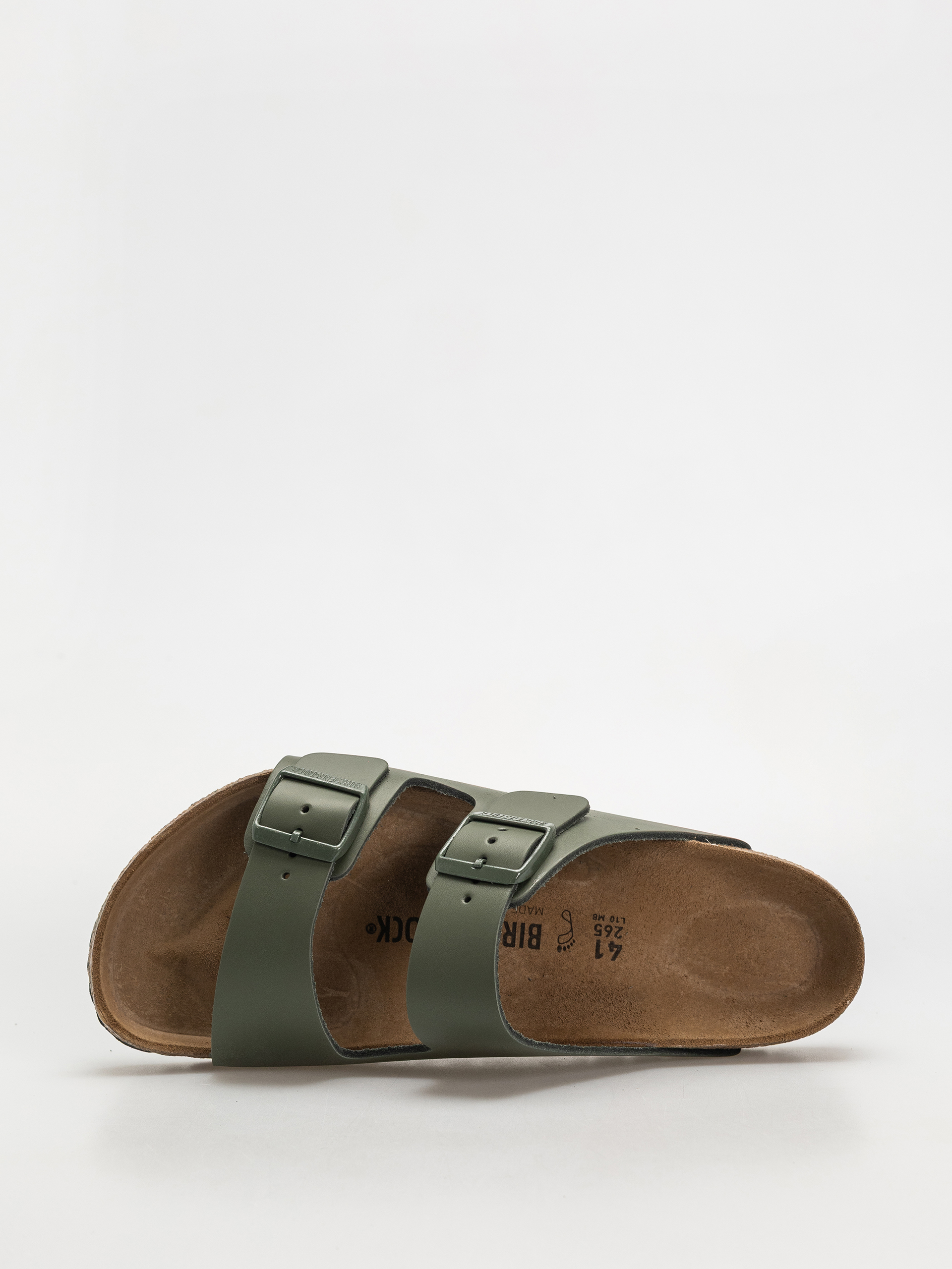 Шльопанці Birkenstock Arizona Natural Leather Regular (thyme)