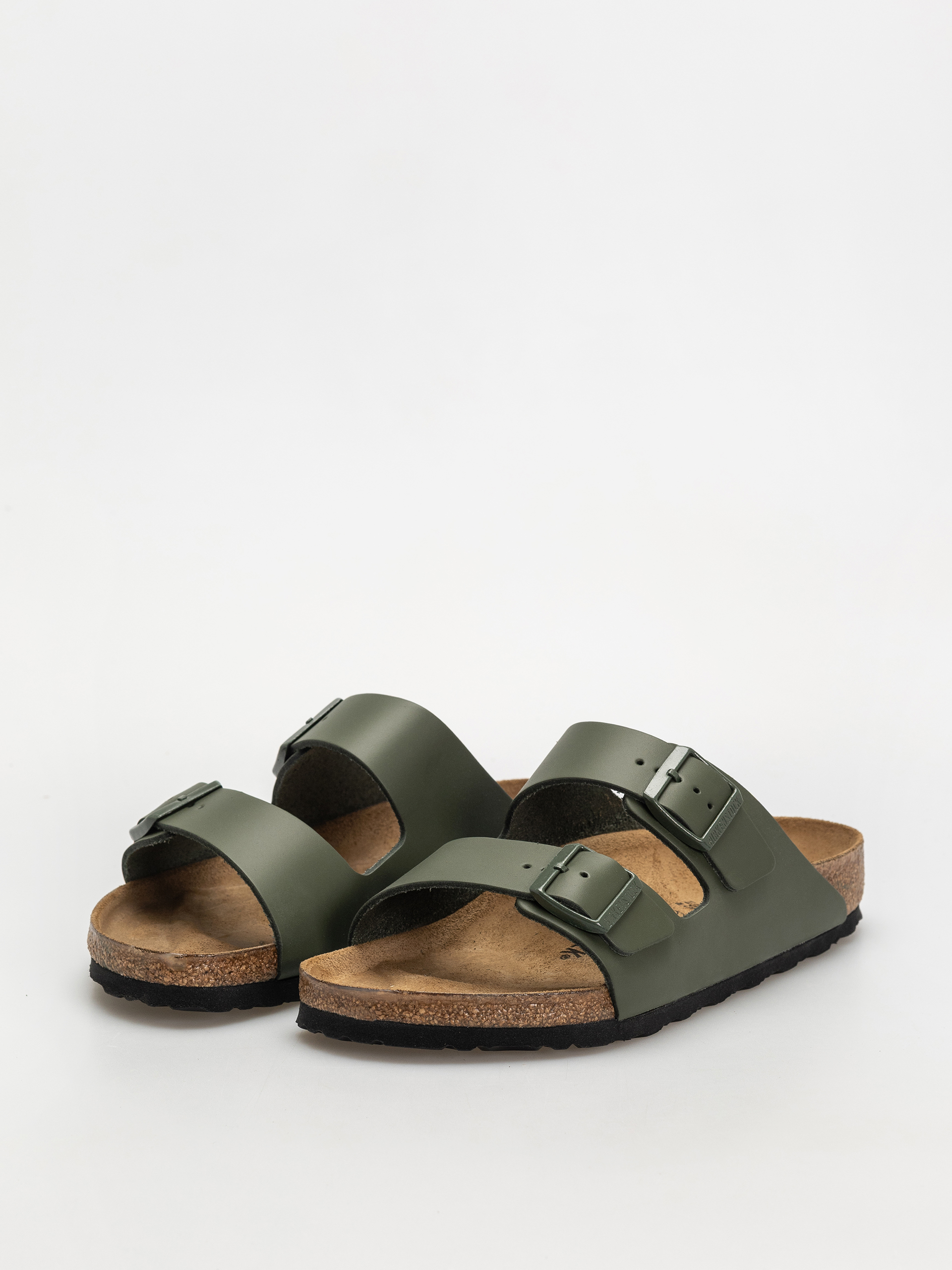 Шльопанці Birkenstock Arizona Natural Leather Regular (thyme)