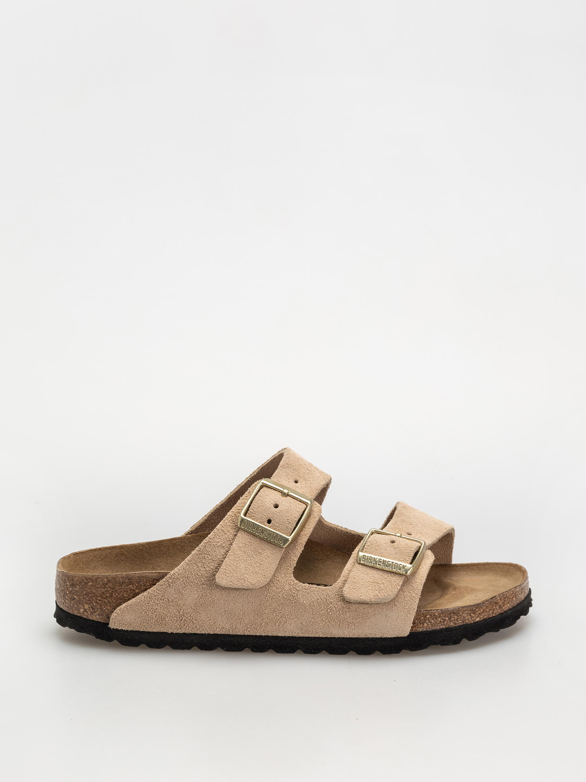 Шльопанці Birkenstock Arizona Suede Leather Narrow Wmn - сірий