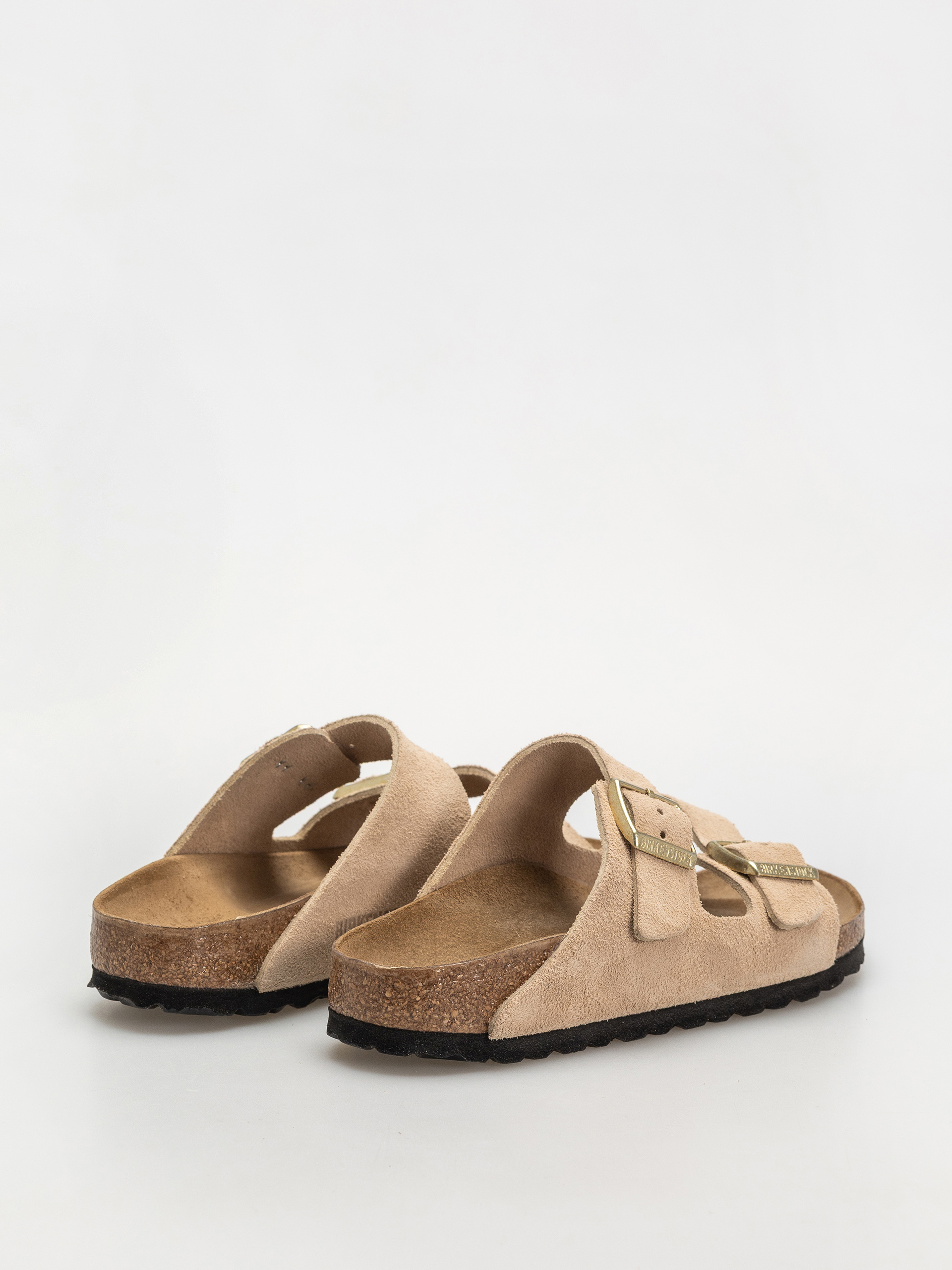 Шльопанці Birkenstock Arizona Suede Leather Narrow Wmn (sandcastle)