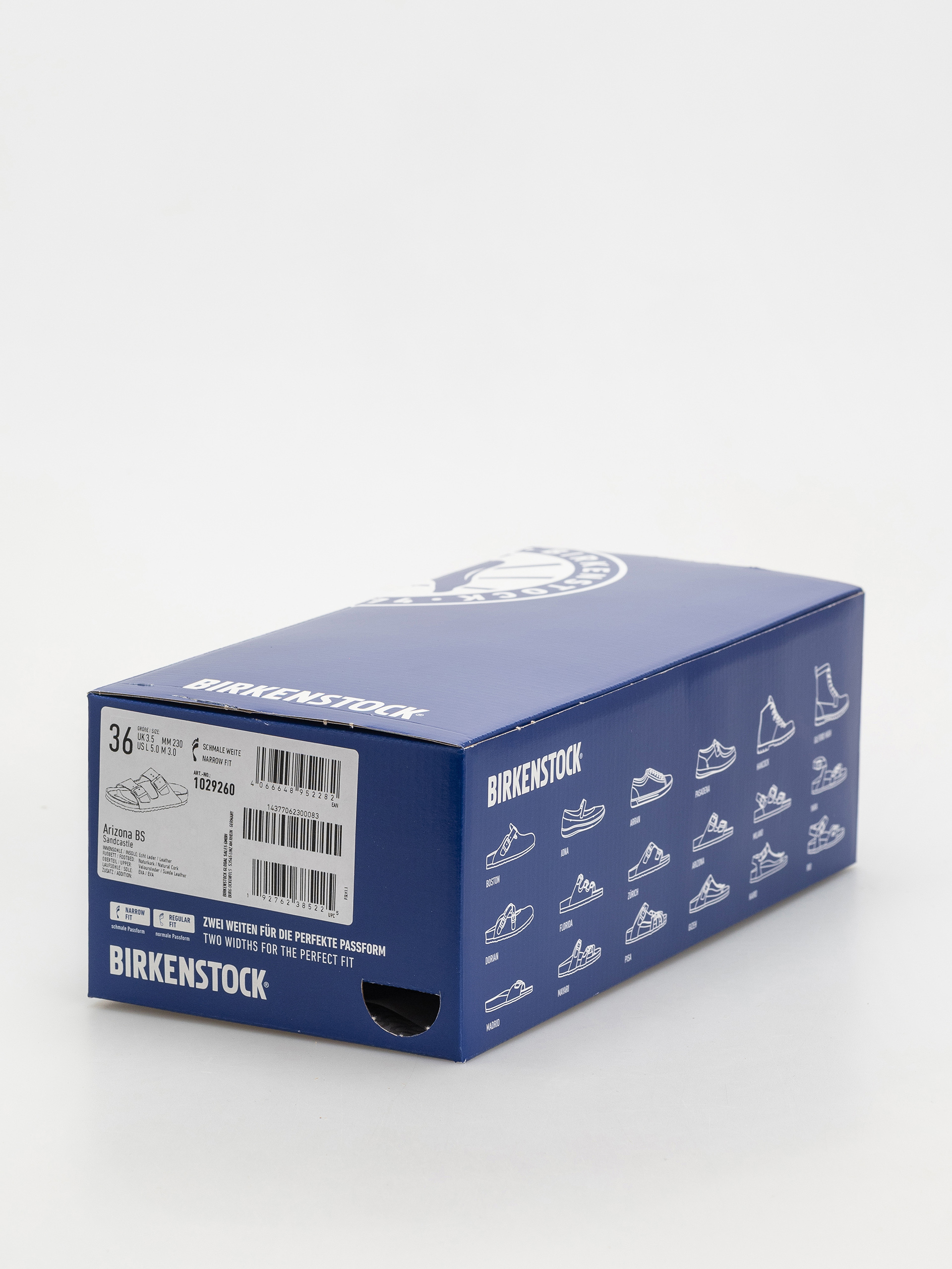 Шльопанці Birkenstock Arizona Suede Leather Narrow Wmn (sandcastle)