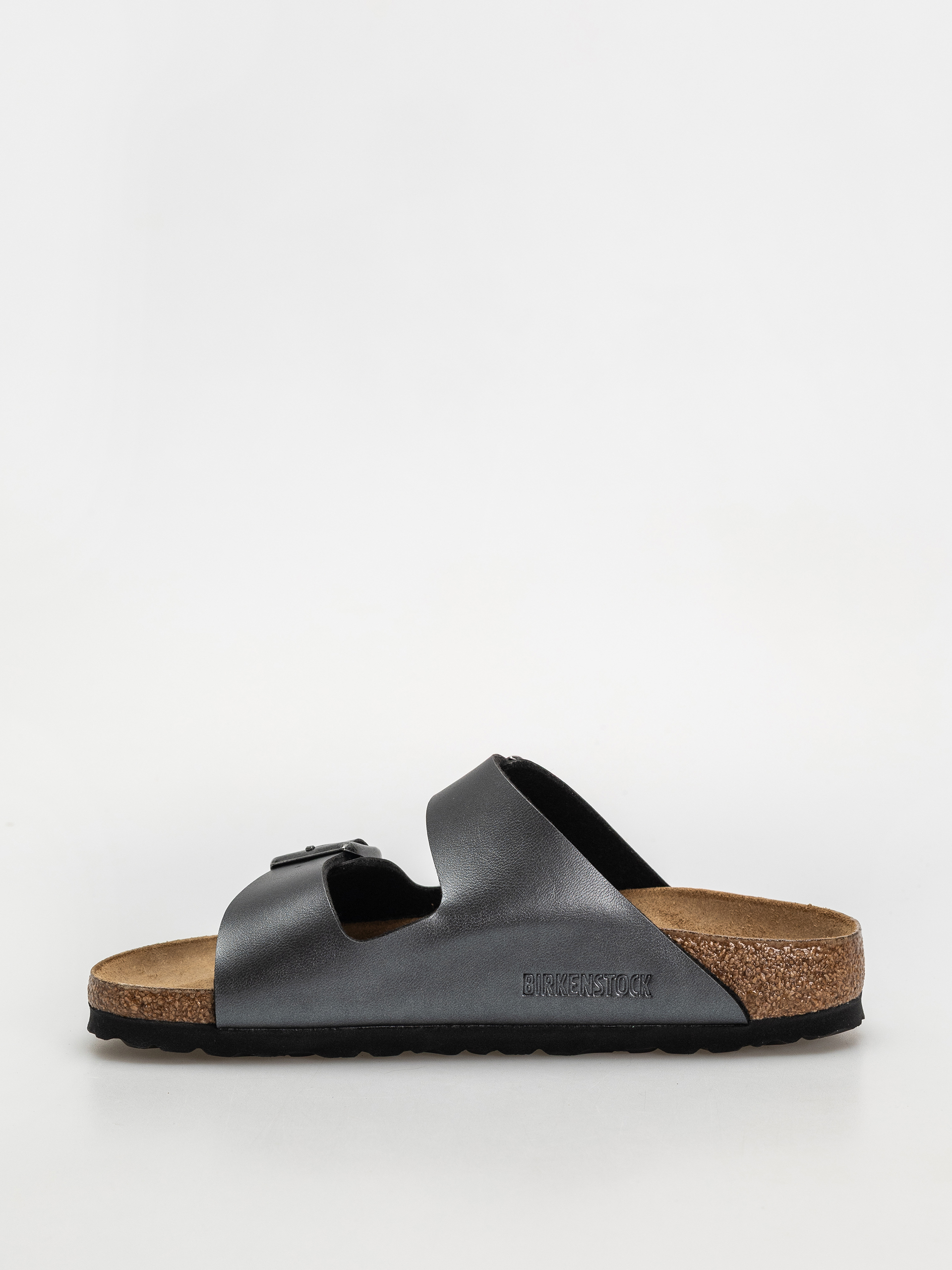 Шльопанці Birkenstock Arizona Birko Flor Metallic Narrow Wmn (metallic black)