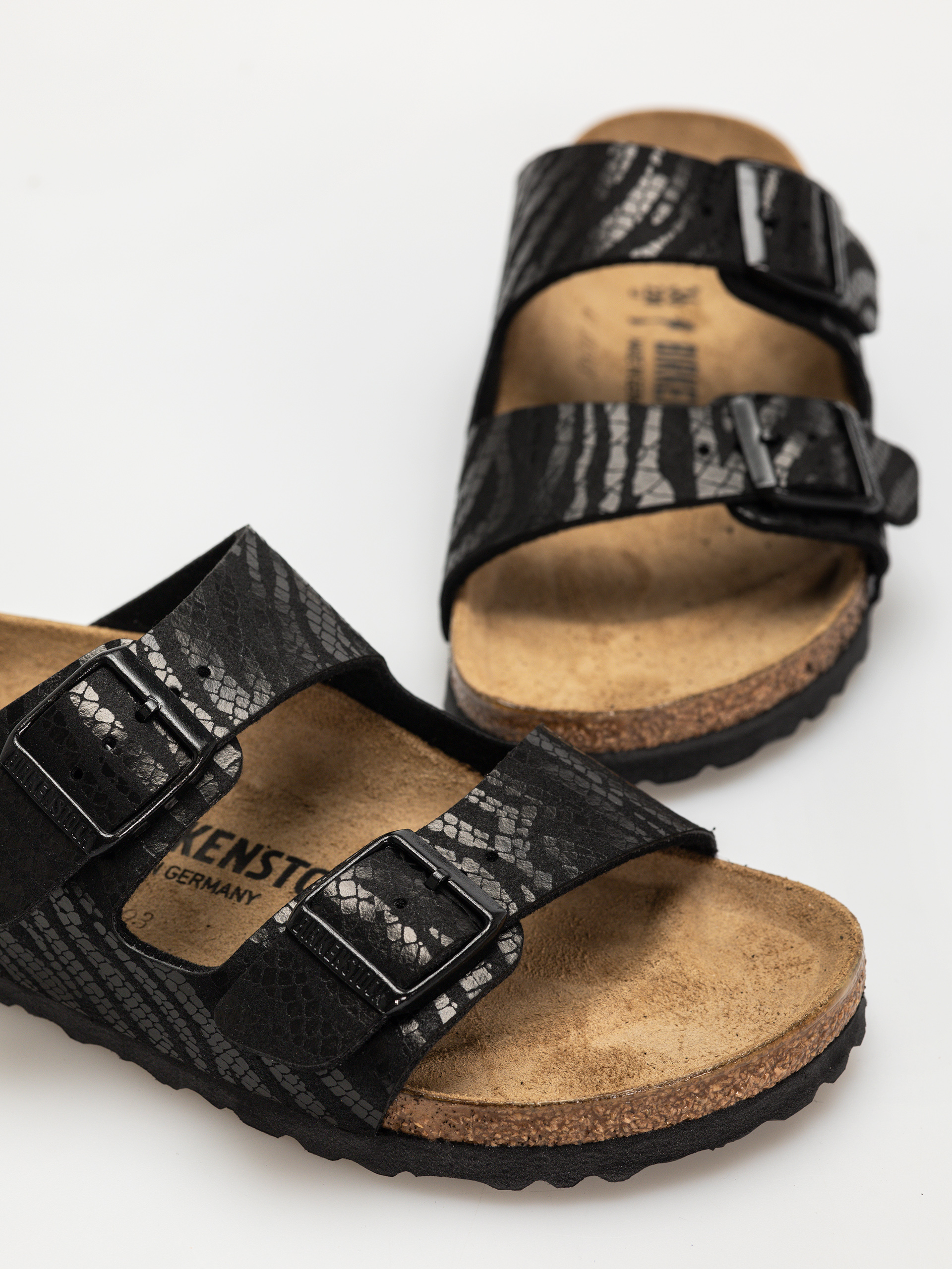 Шльопанці Birkenstock Arizona Animal Print Narrow Wmn (zebra black)