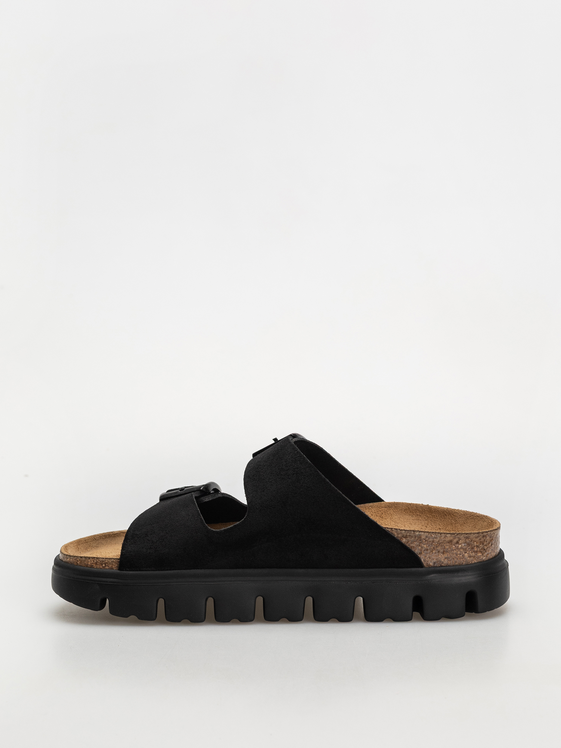 Шльопанці Birkenstock Arizona Chunky Suede Narrow Wmn (black/black)