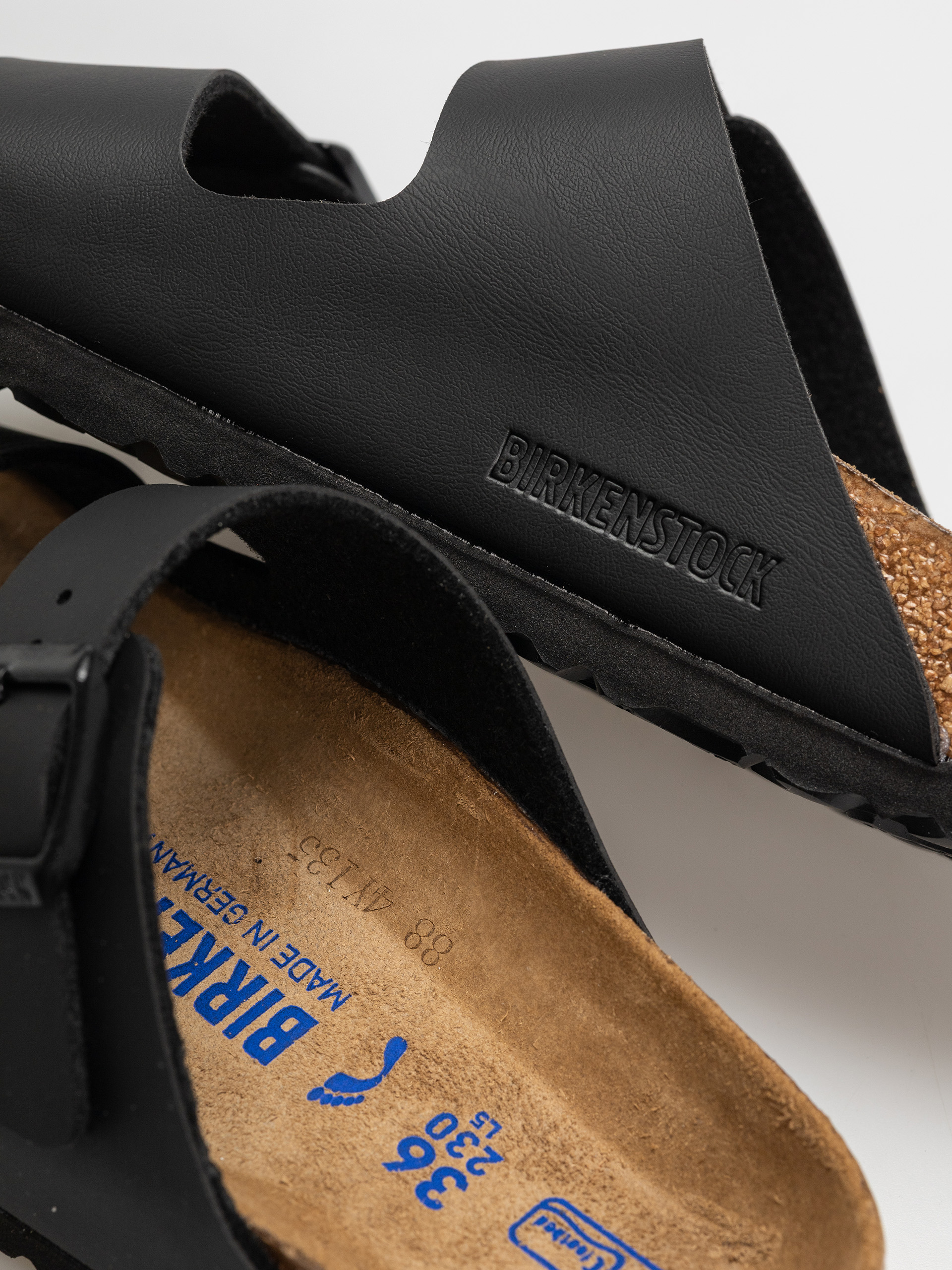 Шльопанці Birkenstock Arizona Sfb Briko Flor Narrow Wmn (black)