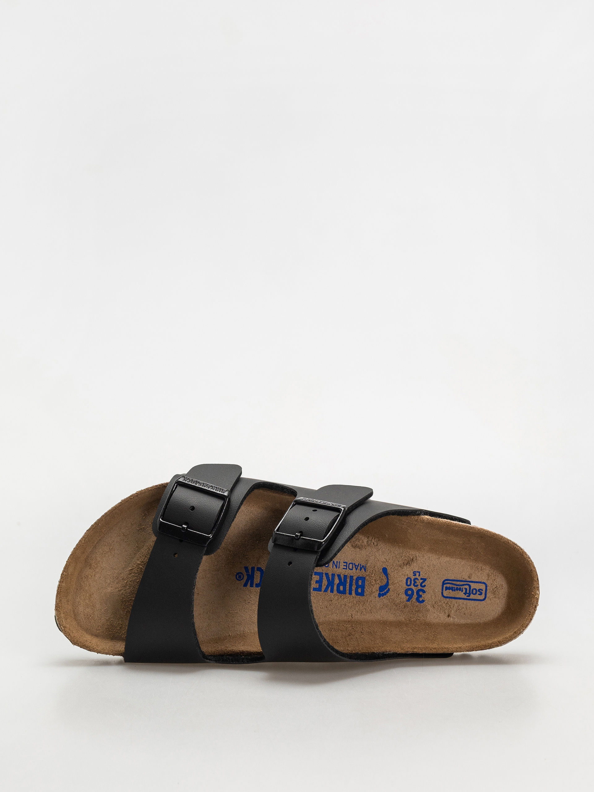 Шльопанці Birkenstock Arizona Sfb Briko Flor Narrow Wmn (black)
