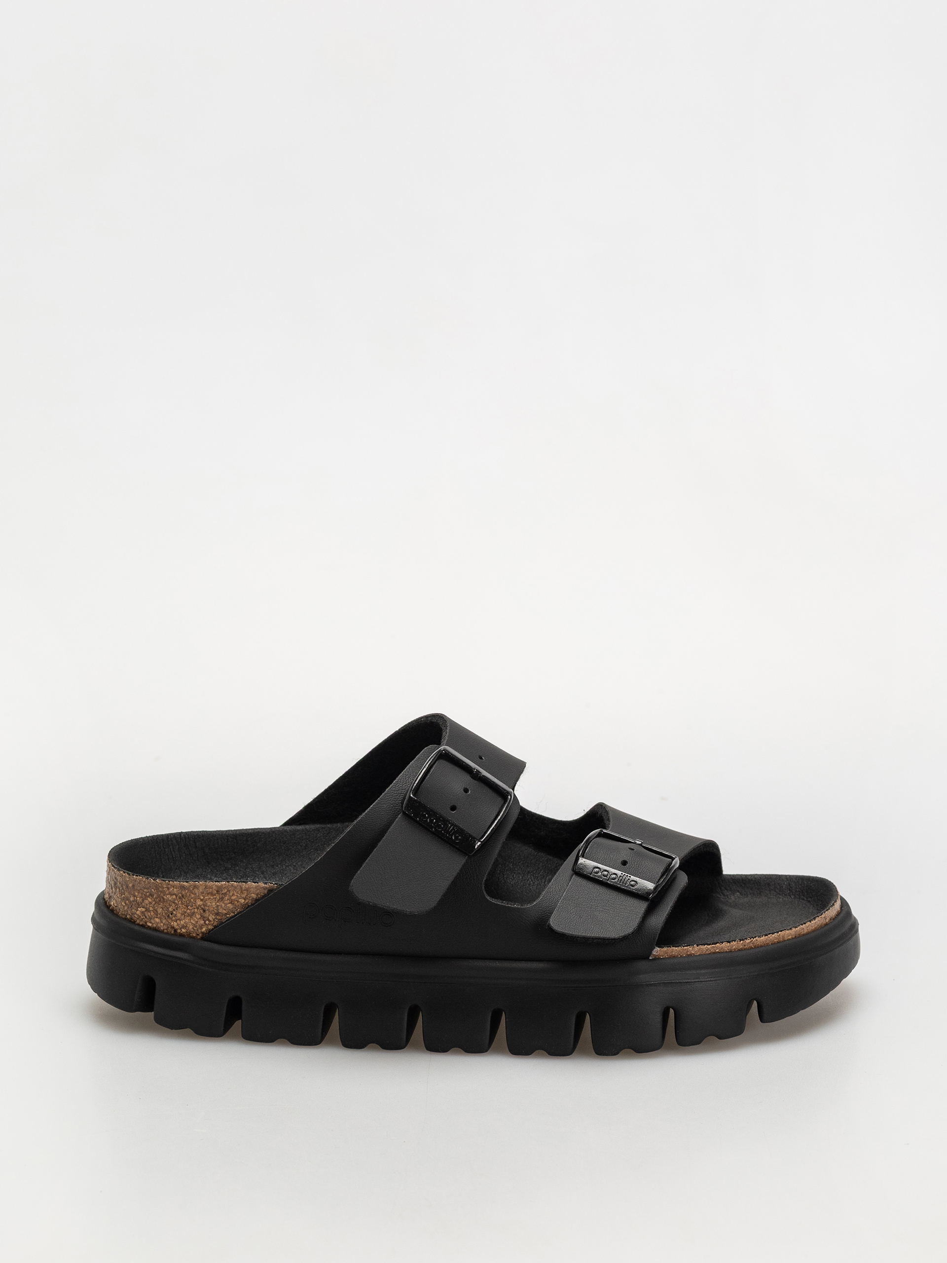 Шльопанці Birkenstock Arizona Chunky Briko Flor Narrow Wmn (black/black)