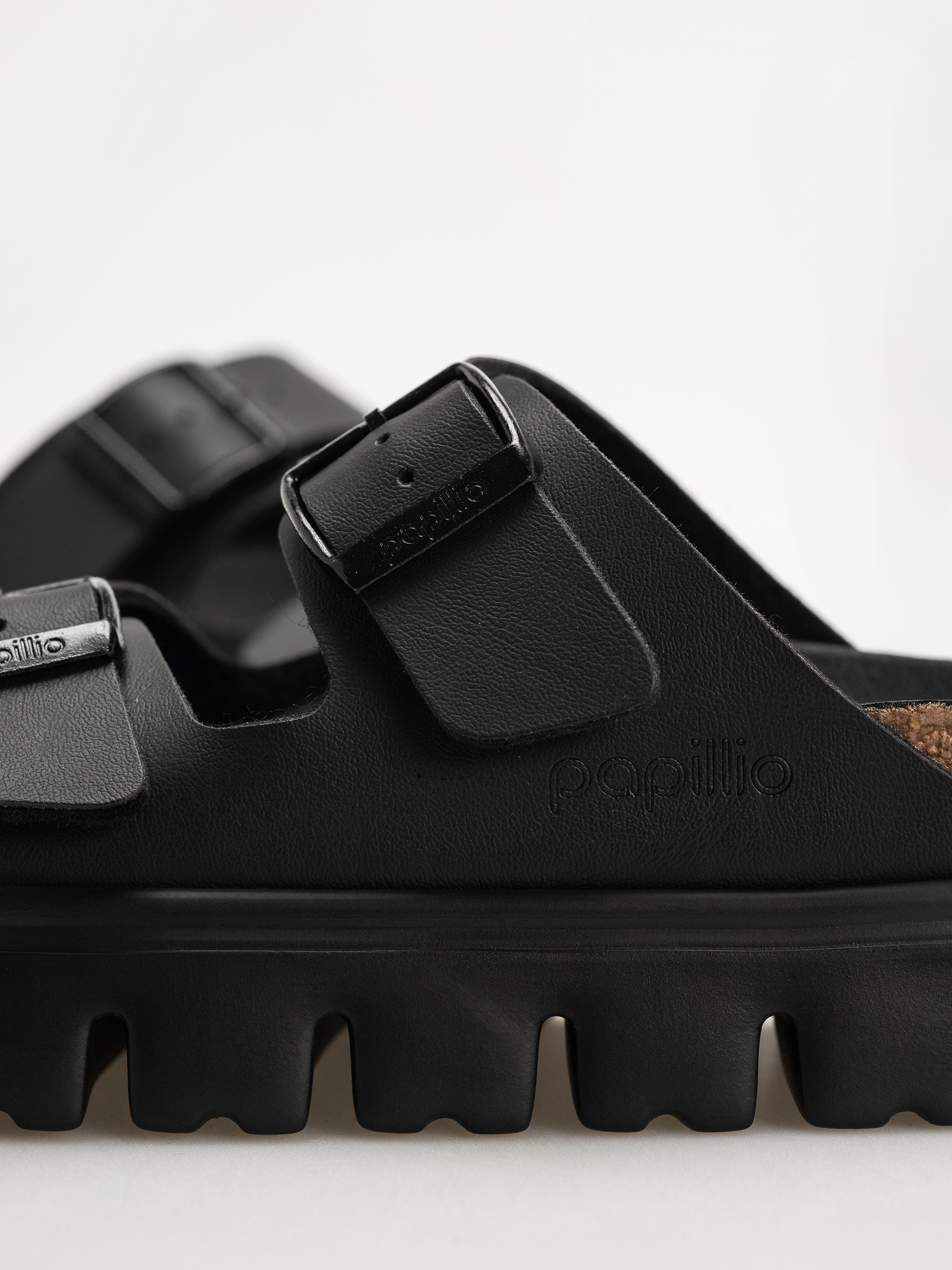 Шльопанці Birkenstock Arizona Chunky Briko Flor Narrow Wmn (black/black)