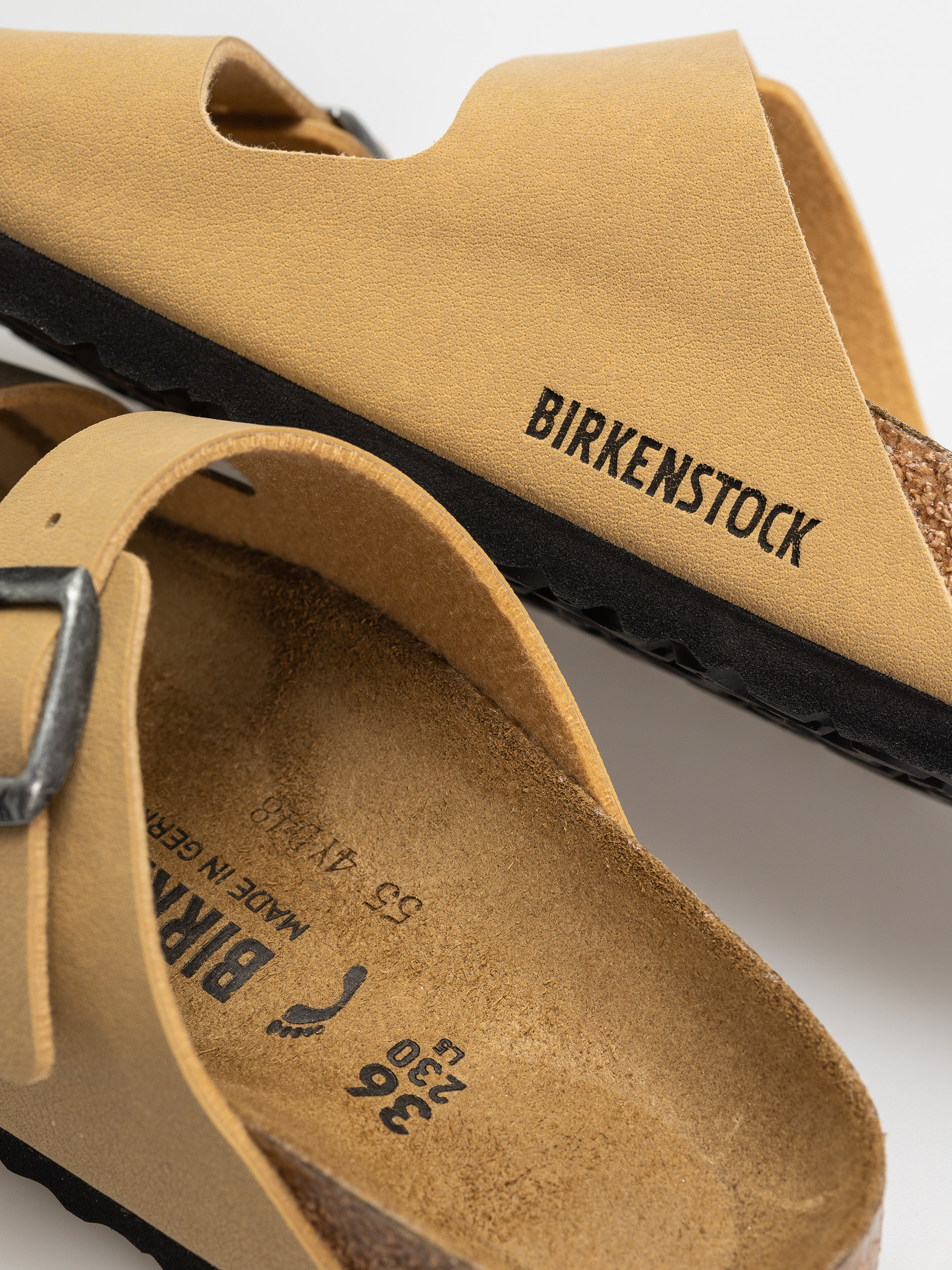 Шльопанці Birkenstock Arizona Birkibuc Narrow Wmn (latte cream)