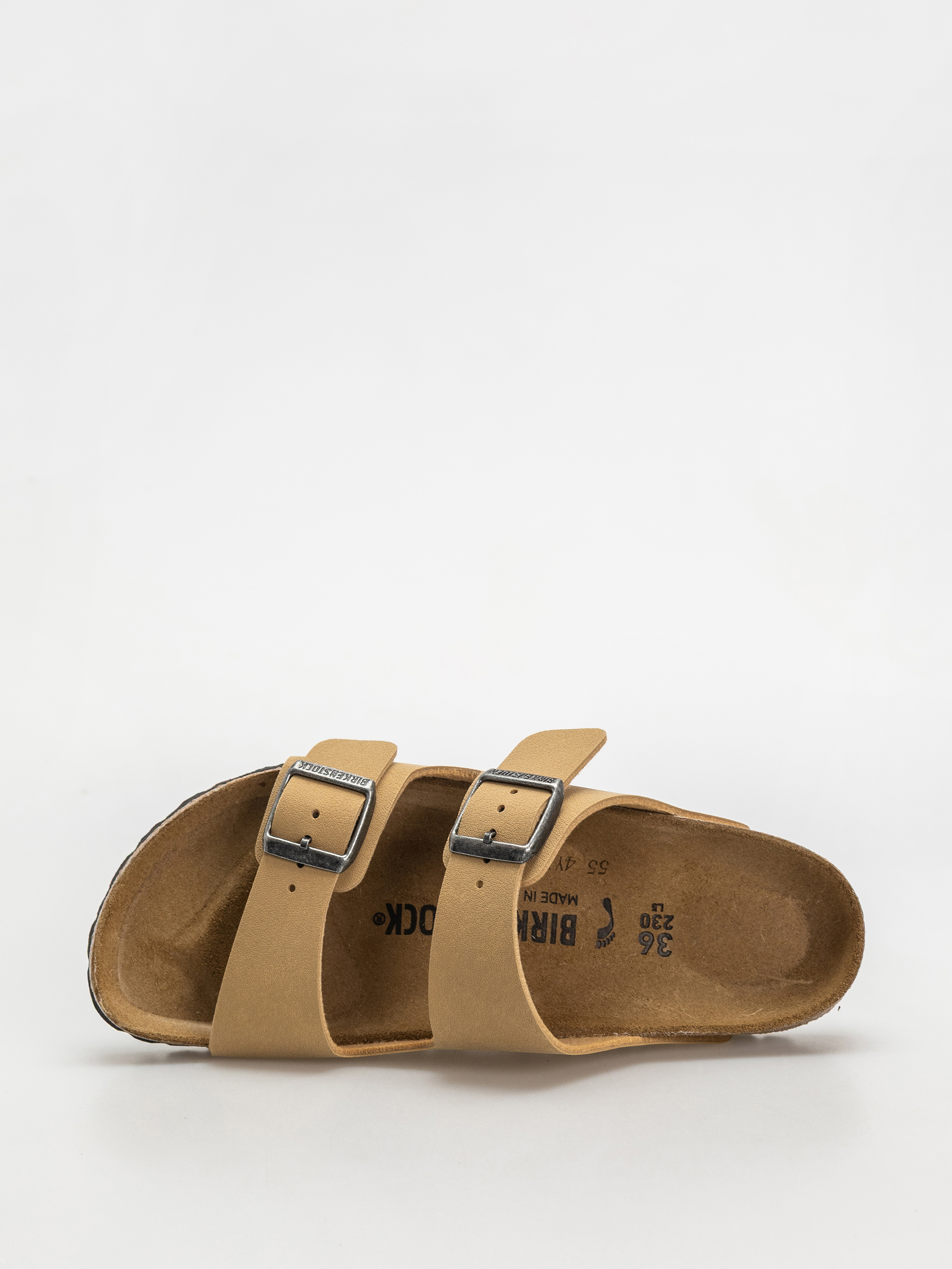 Шльопанці Birkenstock Arizona Birkibuc Narrow Wmn (latte cream)
