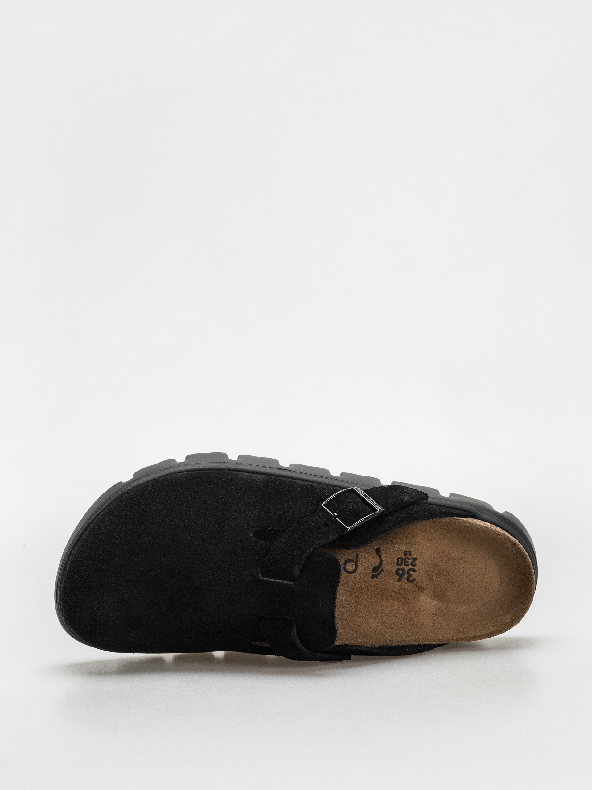 Шльопанці Birkenstock Boston Chunky Suede Narrow Wmn (black/black)