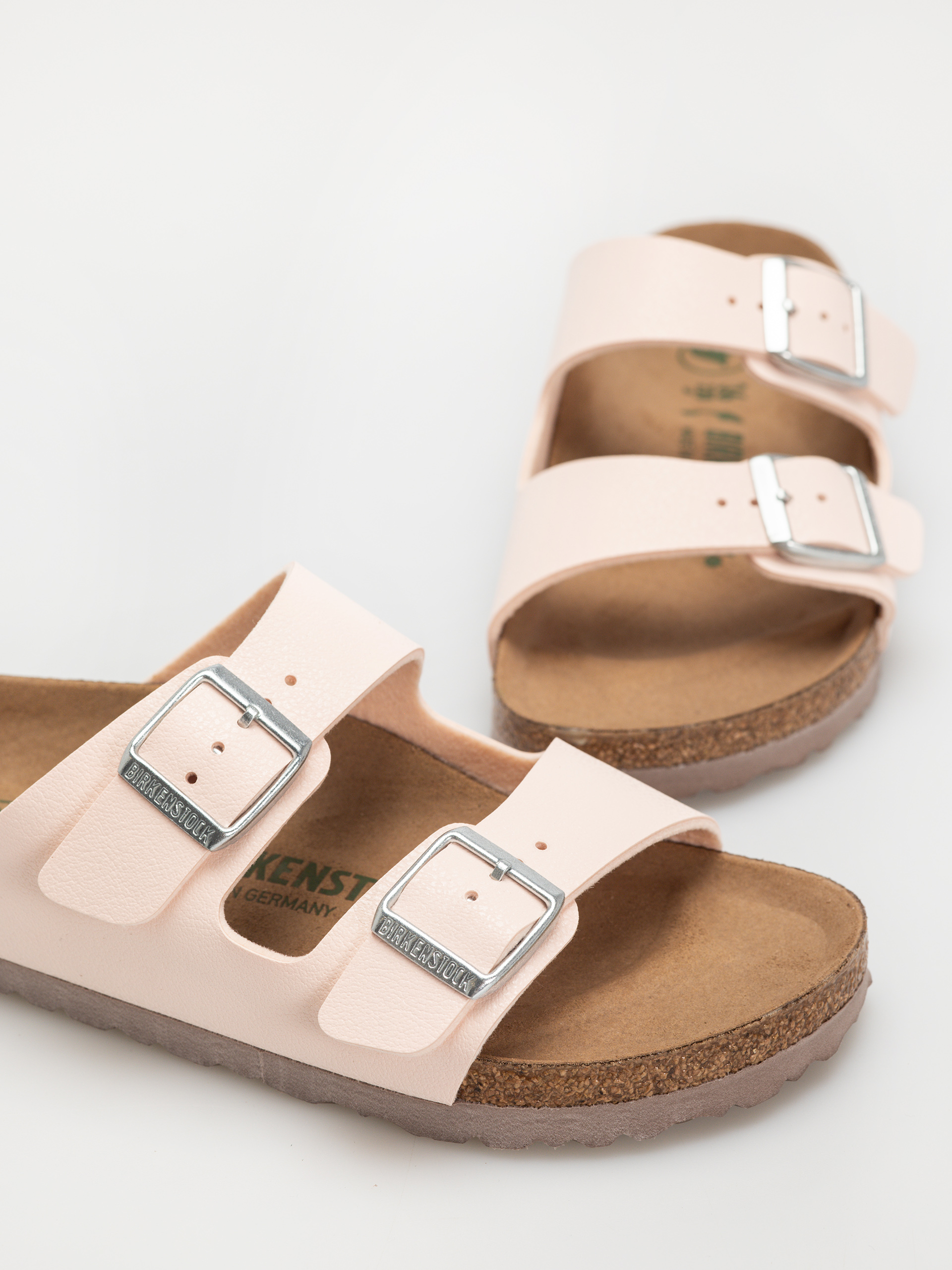 Шльопанці Birkenstock Arizona Birko Flor Nubuck Narrow Wmn (light rose)