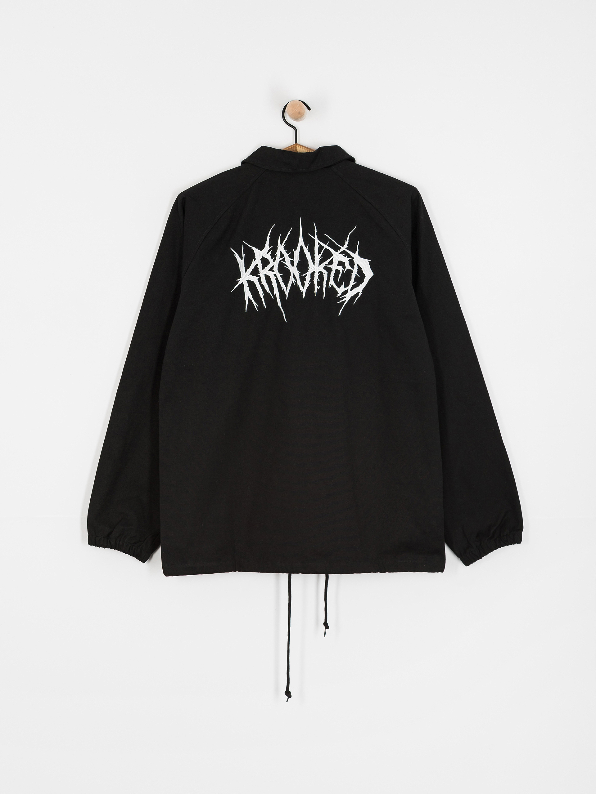 Куртка Krooked Necro Skript (black/white)