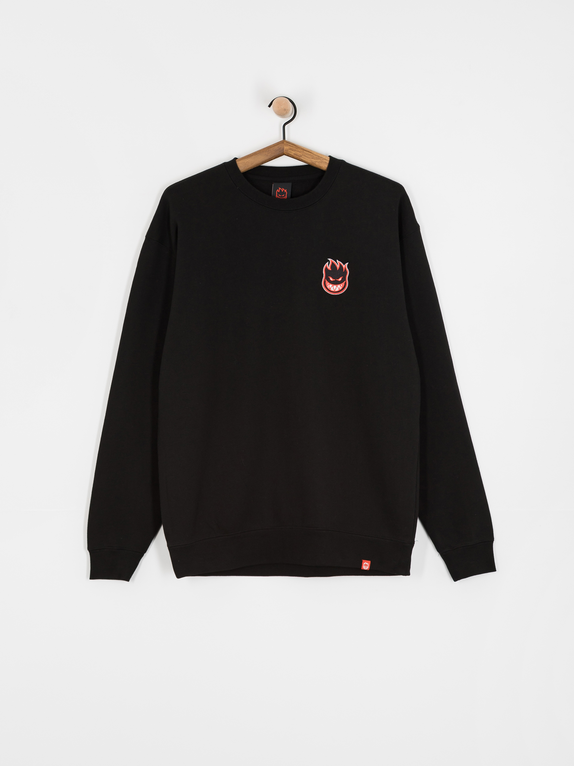 Світшот Spitfire Lil Bighead Fill (black/black red & white embroidery)