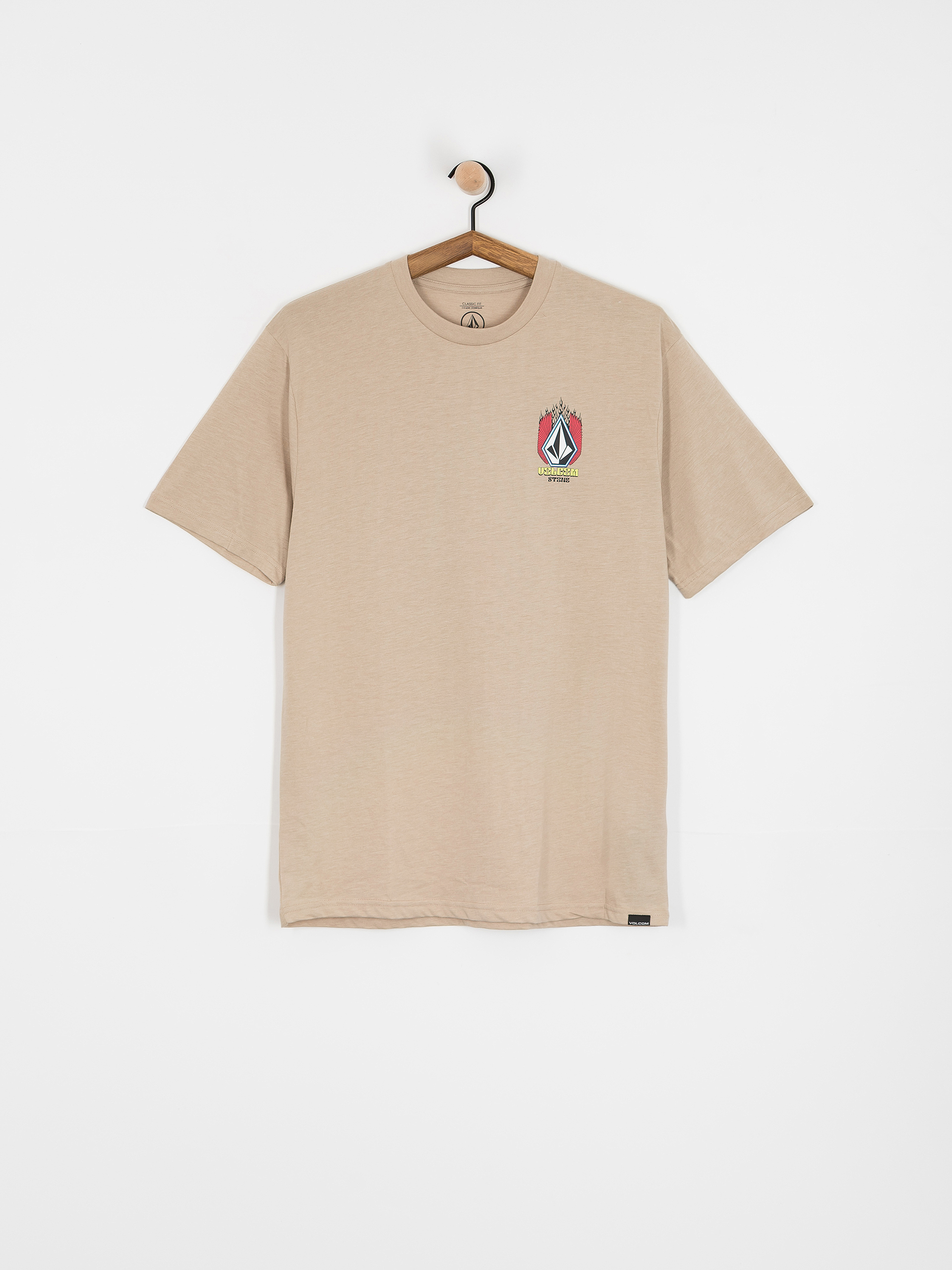 Футболка Volcom Draggin Stone Hth (light khaki)