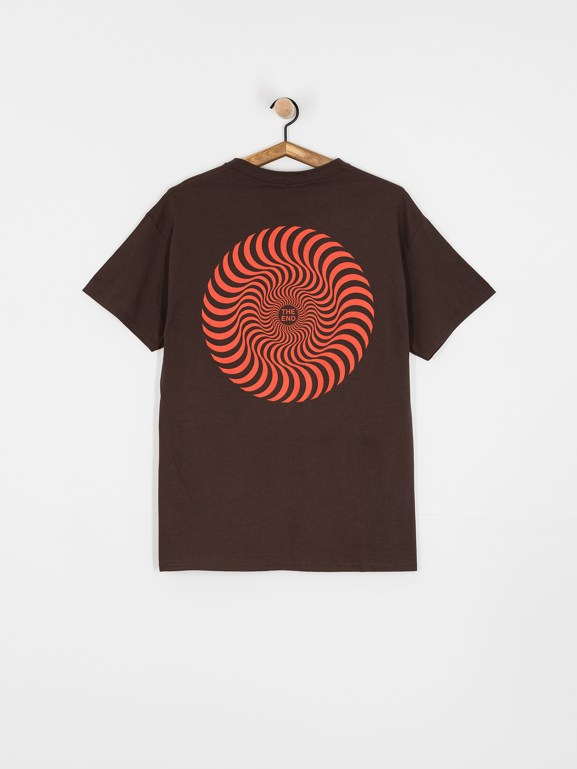 Футболка Spitfire Classic Swirl Overlay (dark chocolate/red & black prints)