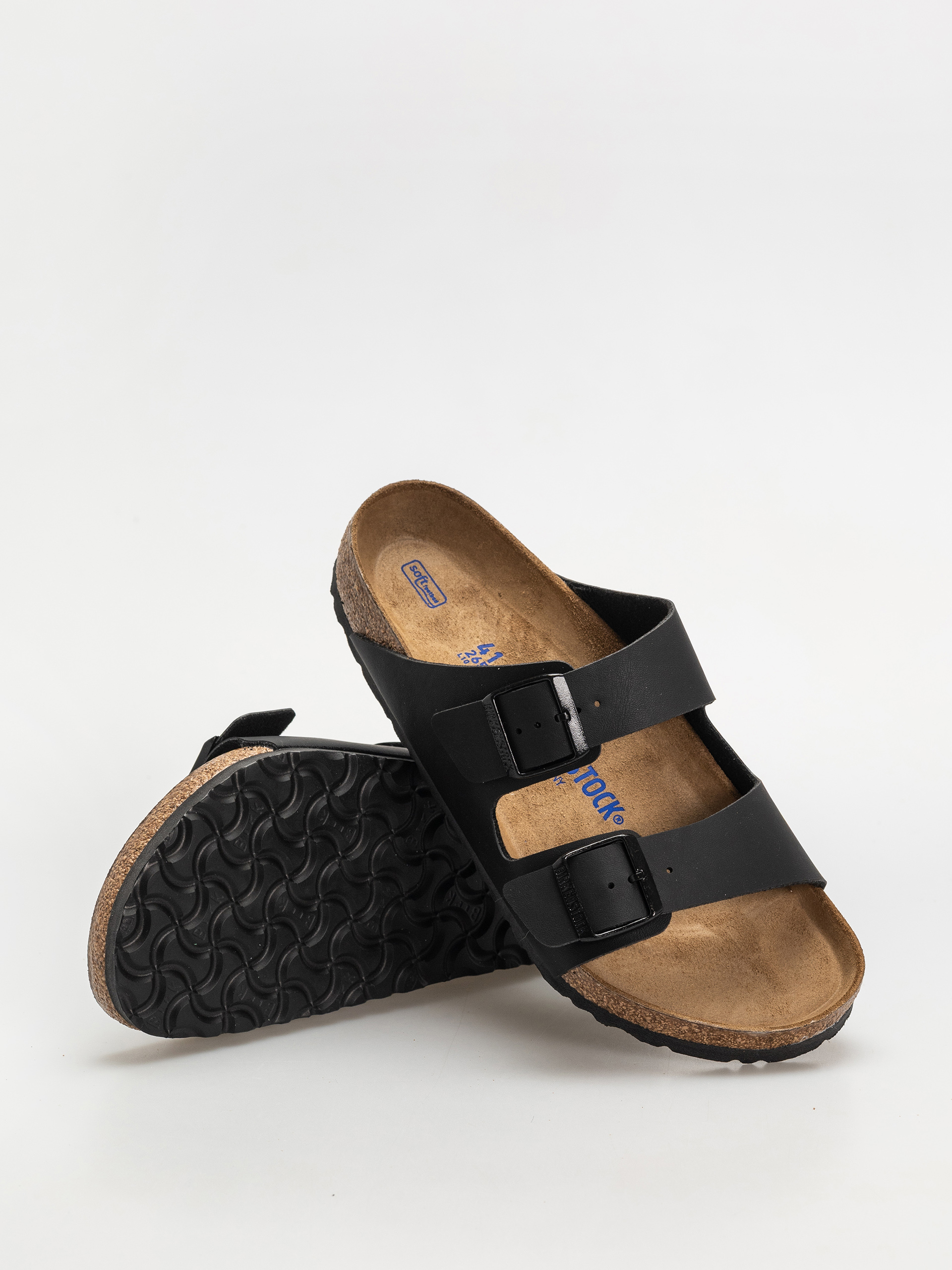 Шльопанці Birkenstock Arizona Briko Flor Regular (black)