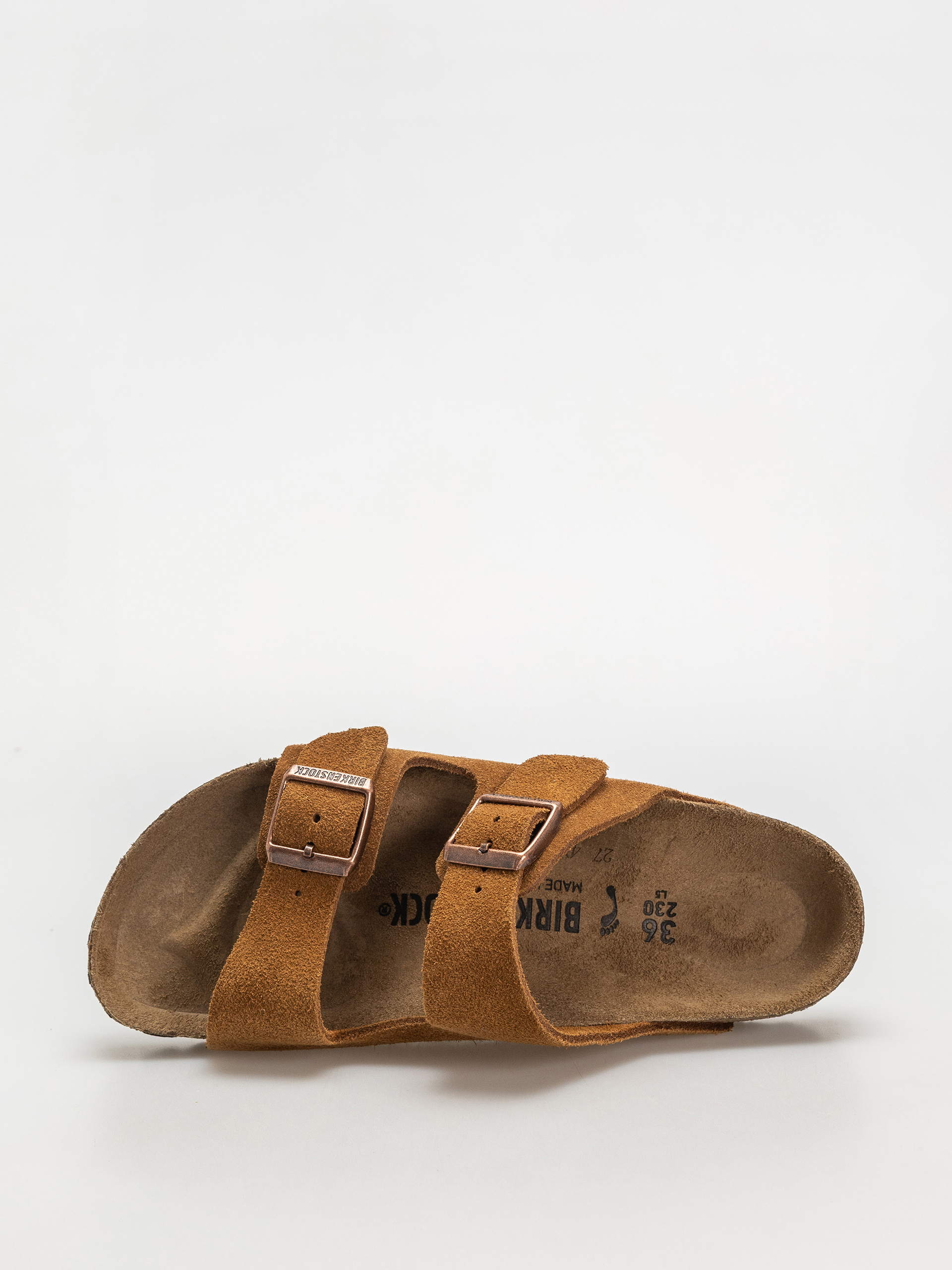 Шльопанці Birkenstock Arizona Suede Leather Narrow Wmn (mink)