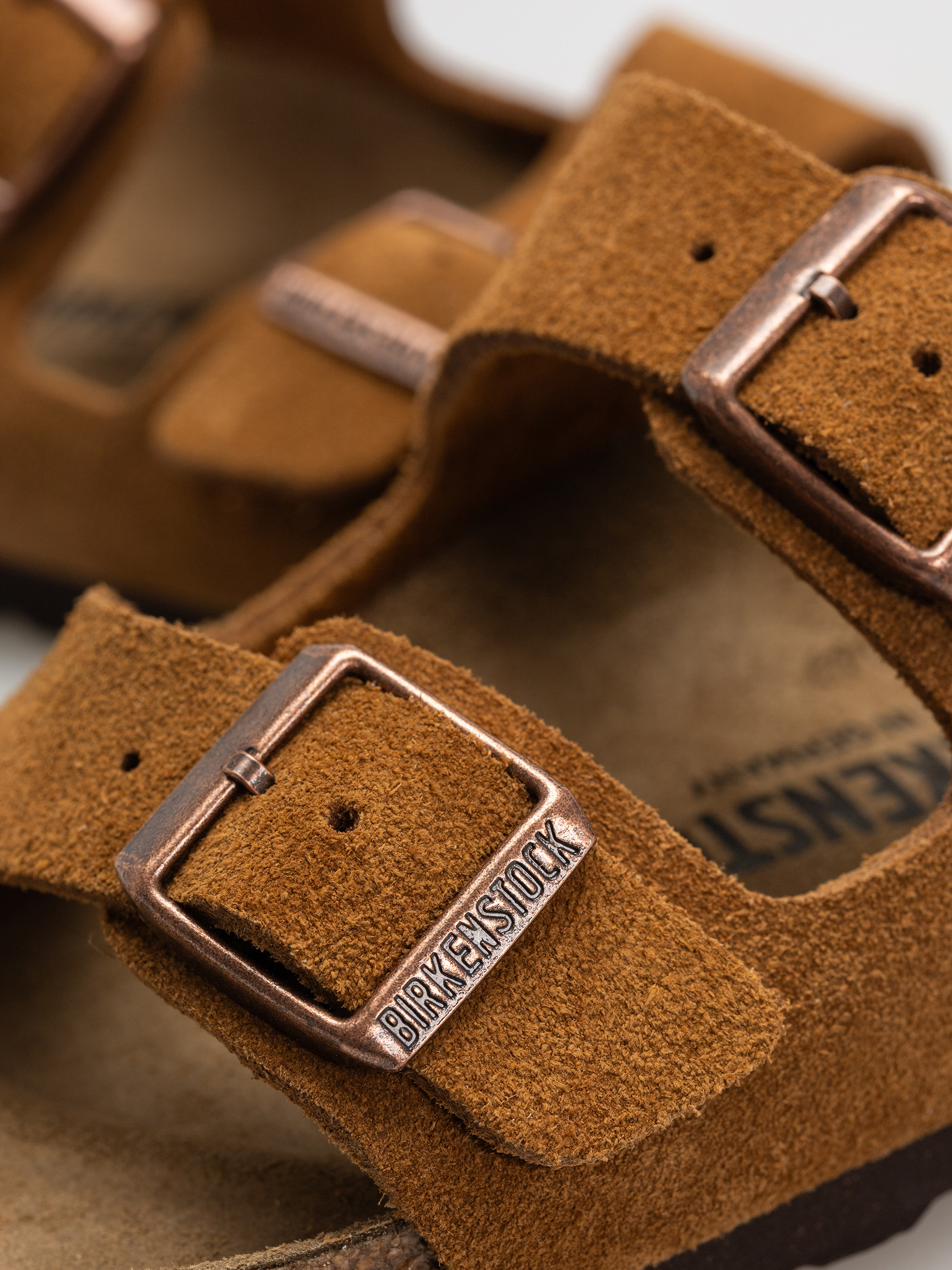 Шльопанці Birkenstock Arizona Suede Leather Narrow Wmn (mink)