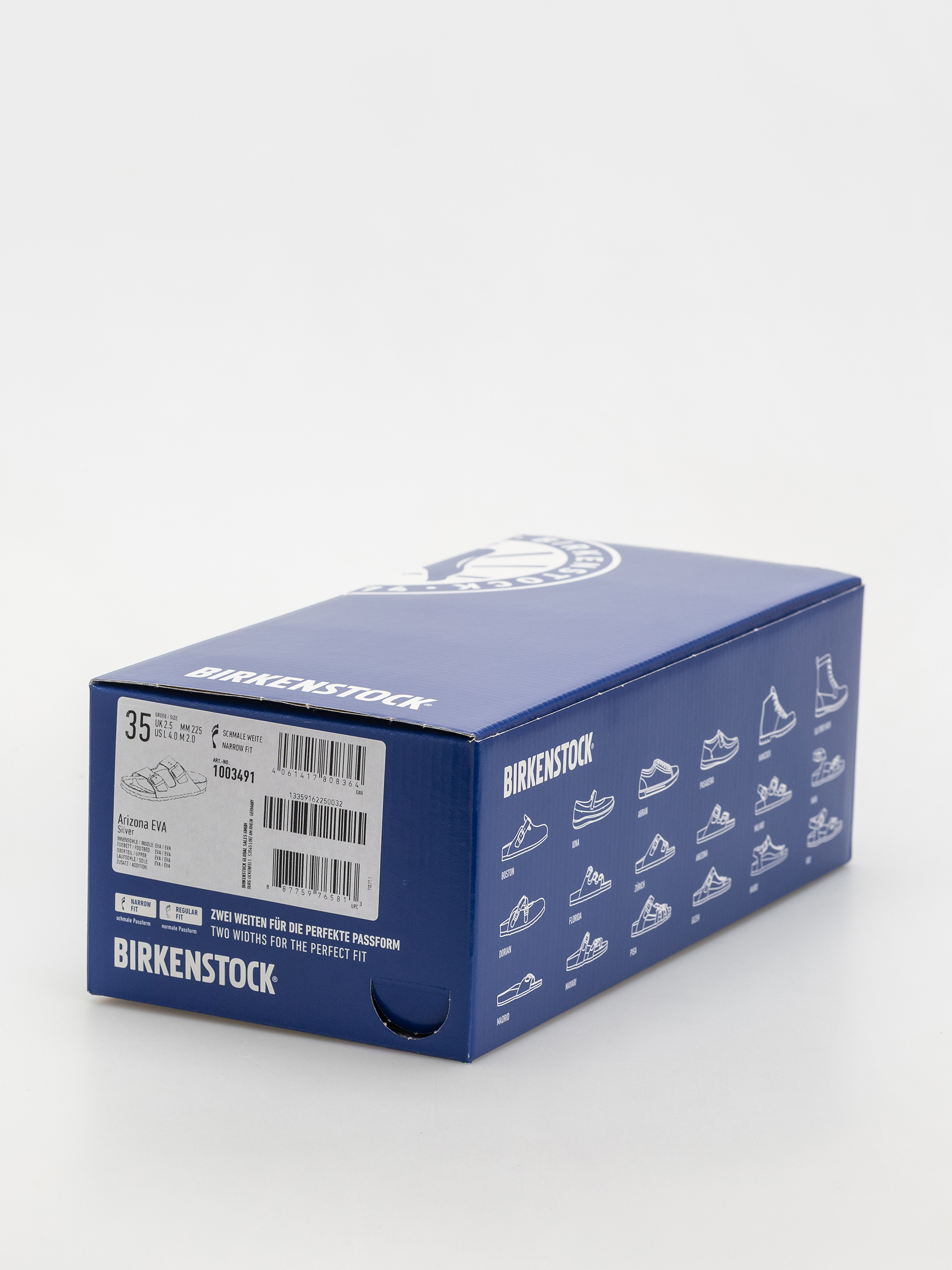 Шльопанці Birkenstock Arizona EVA Narrow Wmn (metallic silver)