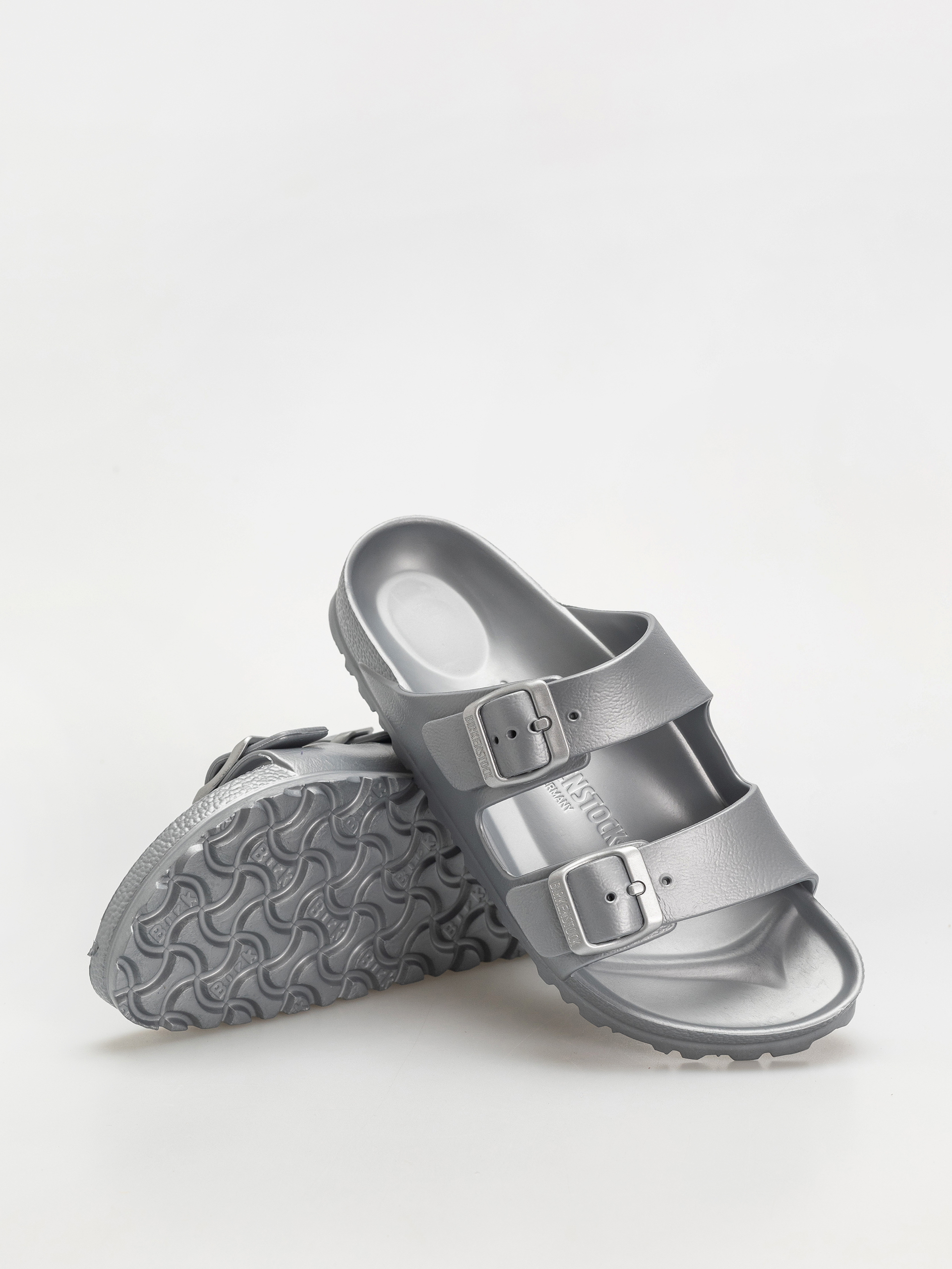 Шльопанці Birkenstock Arizona EVA Narrow Wmn (metallic silver)