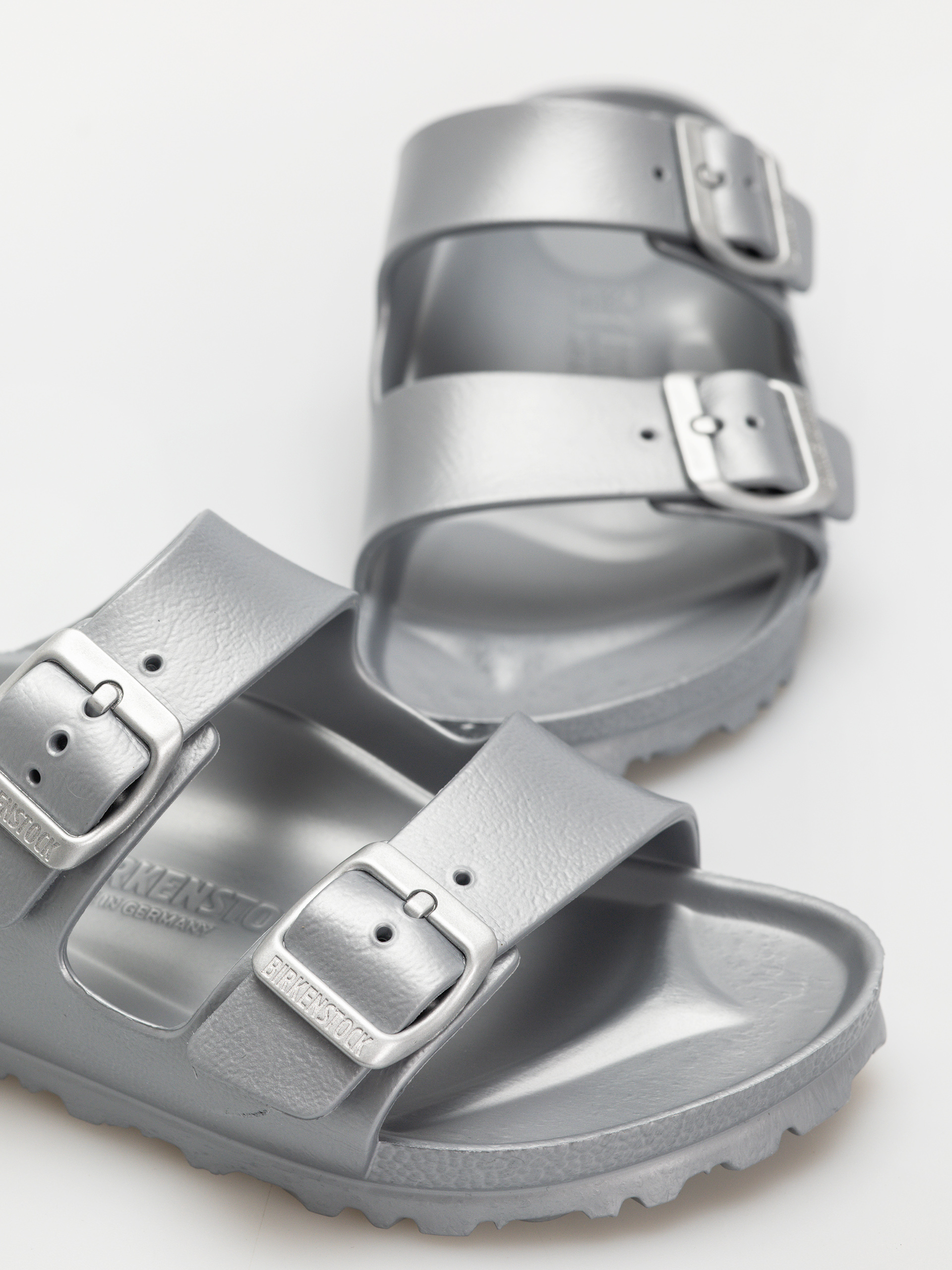 Шльопанці Birkenstock Arizona EVA Narrow Wmn (metallic silver)