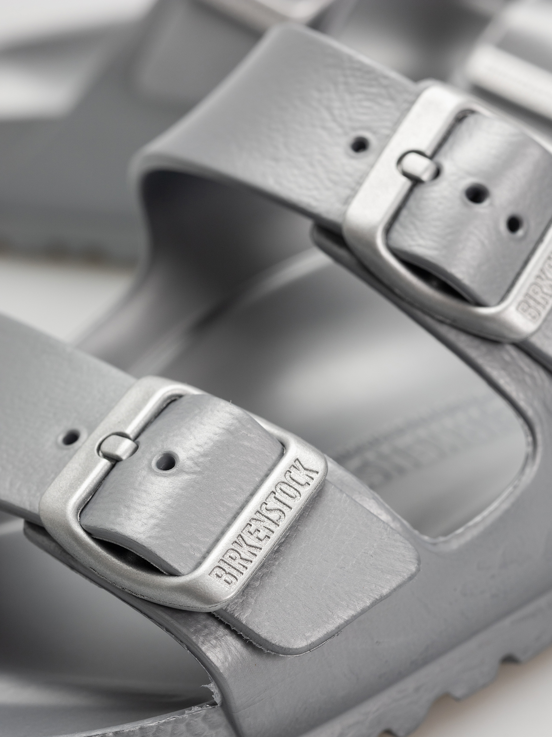 Шльопанці Birkenstock Arizona EVA Narrow Wmn (metallic silver)