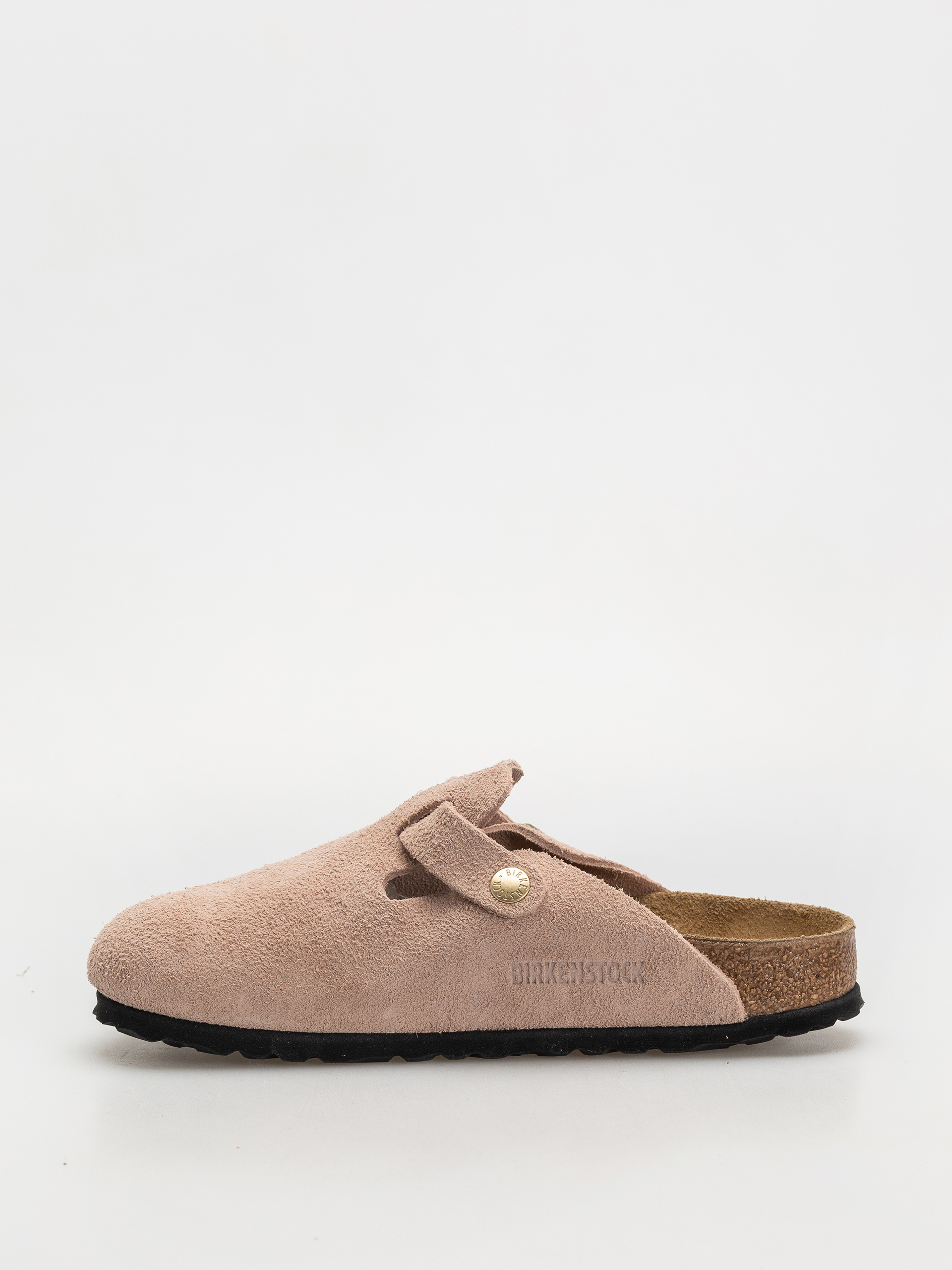 Шльопанці Birkenstock Boston Suede Leather Narrow Wmn (light rose)