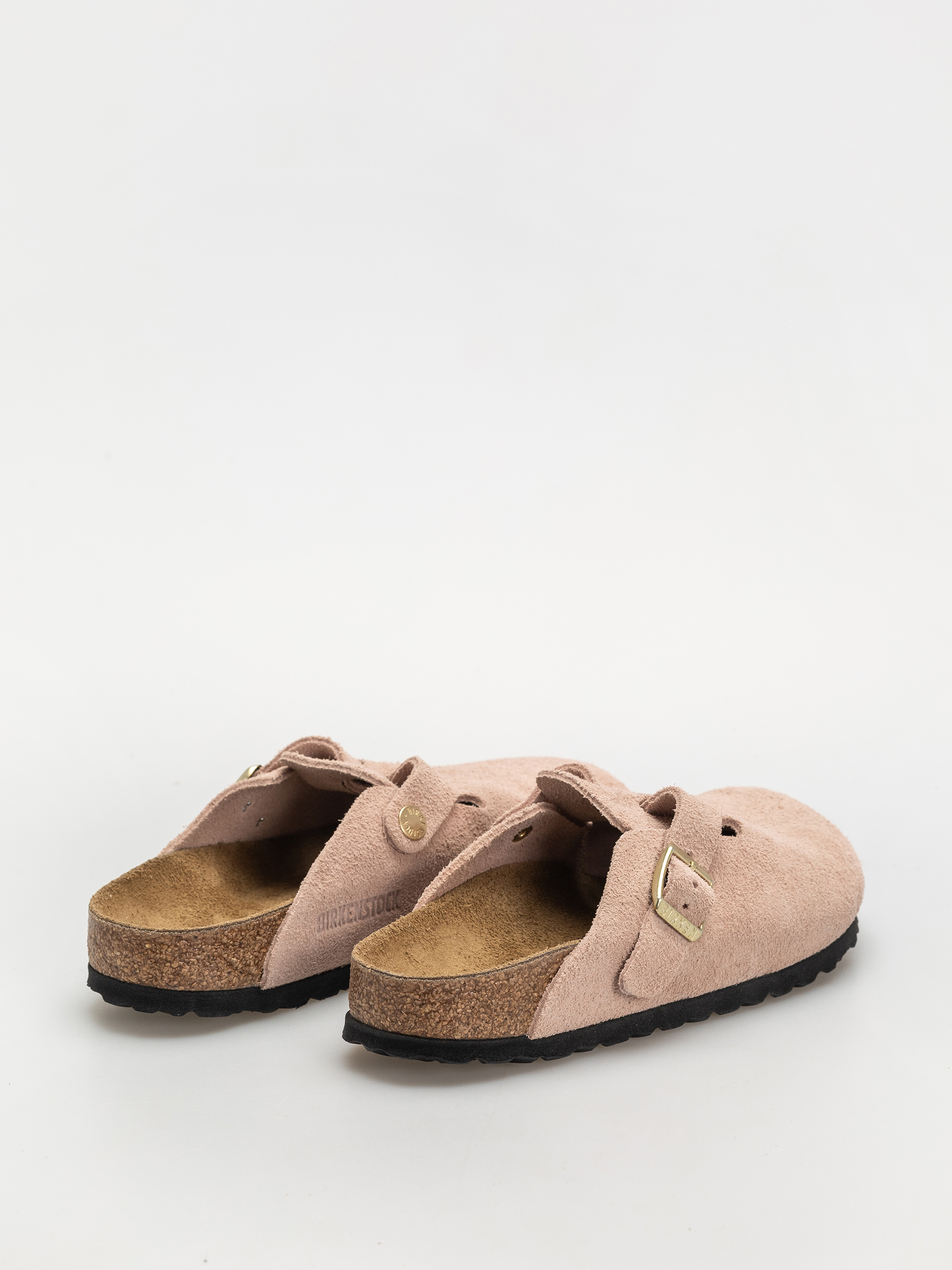 Шльопанці Birkenstock Boston Suede Leather Narrow Wmn (light rose)