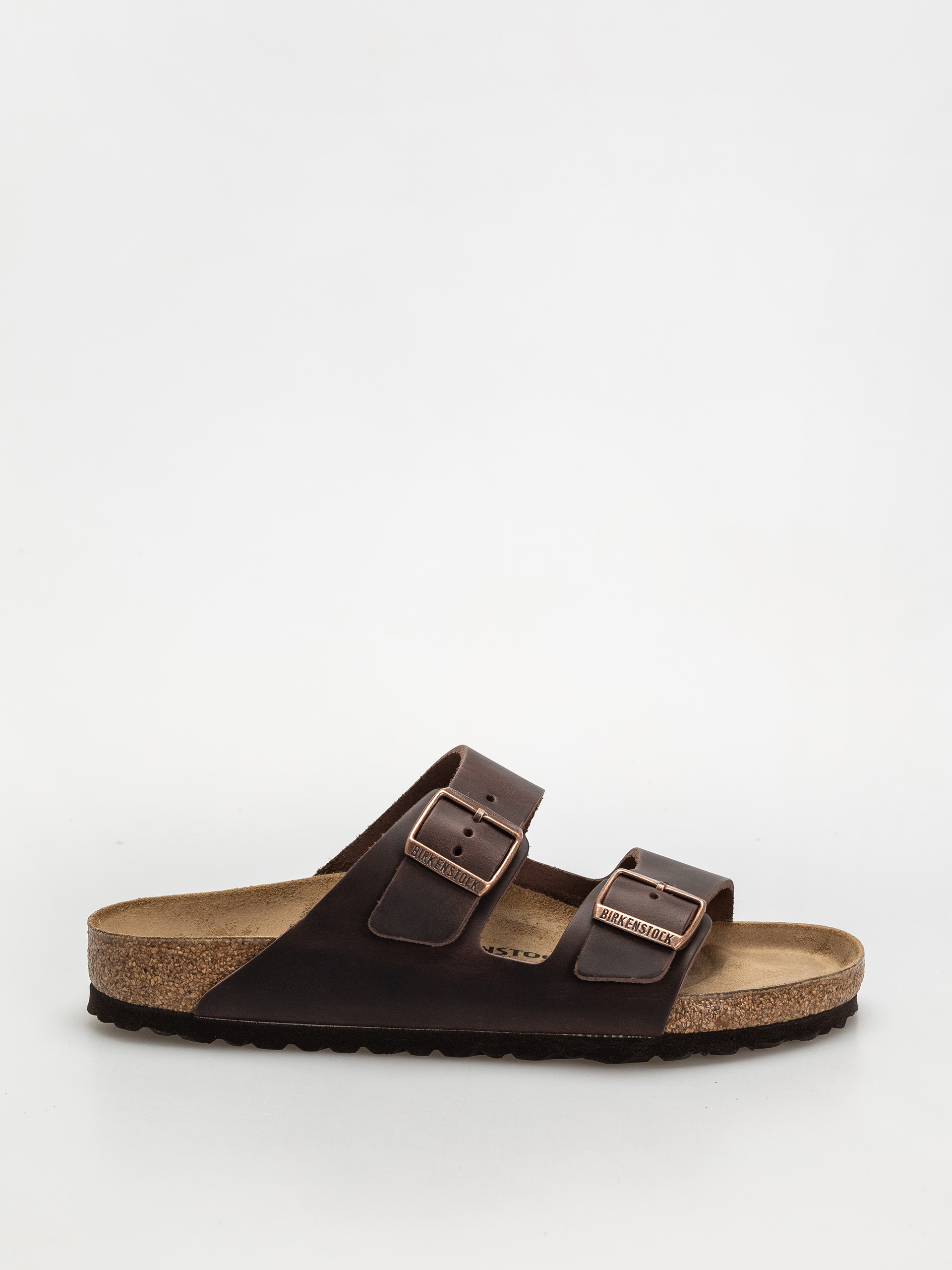 Шльопанці Birkenstock Arizona Oiled Leather Regular - коричневий
