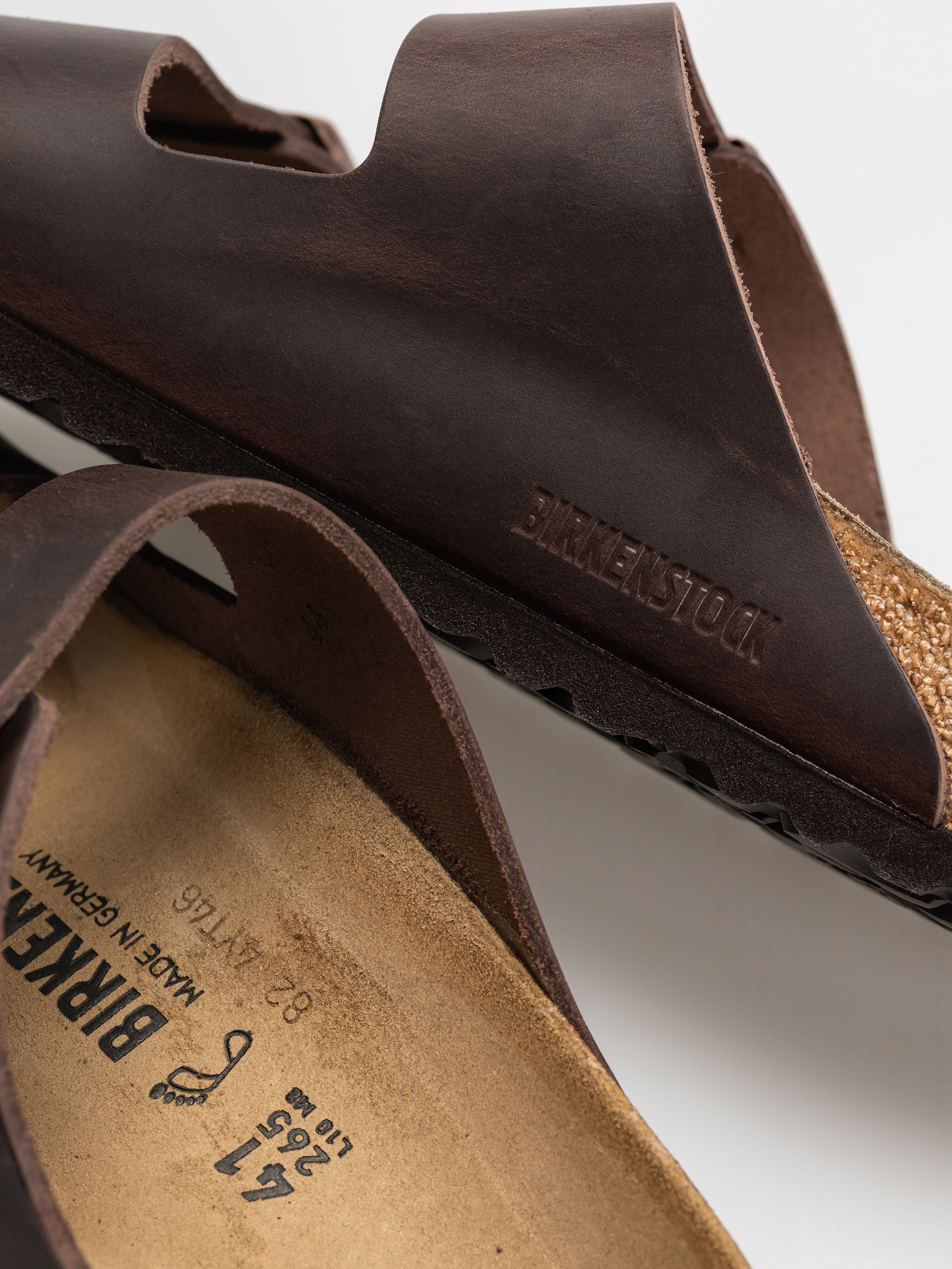 Шльопанці Birkenstock Arizona Oiled Leather Regular (habana)