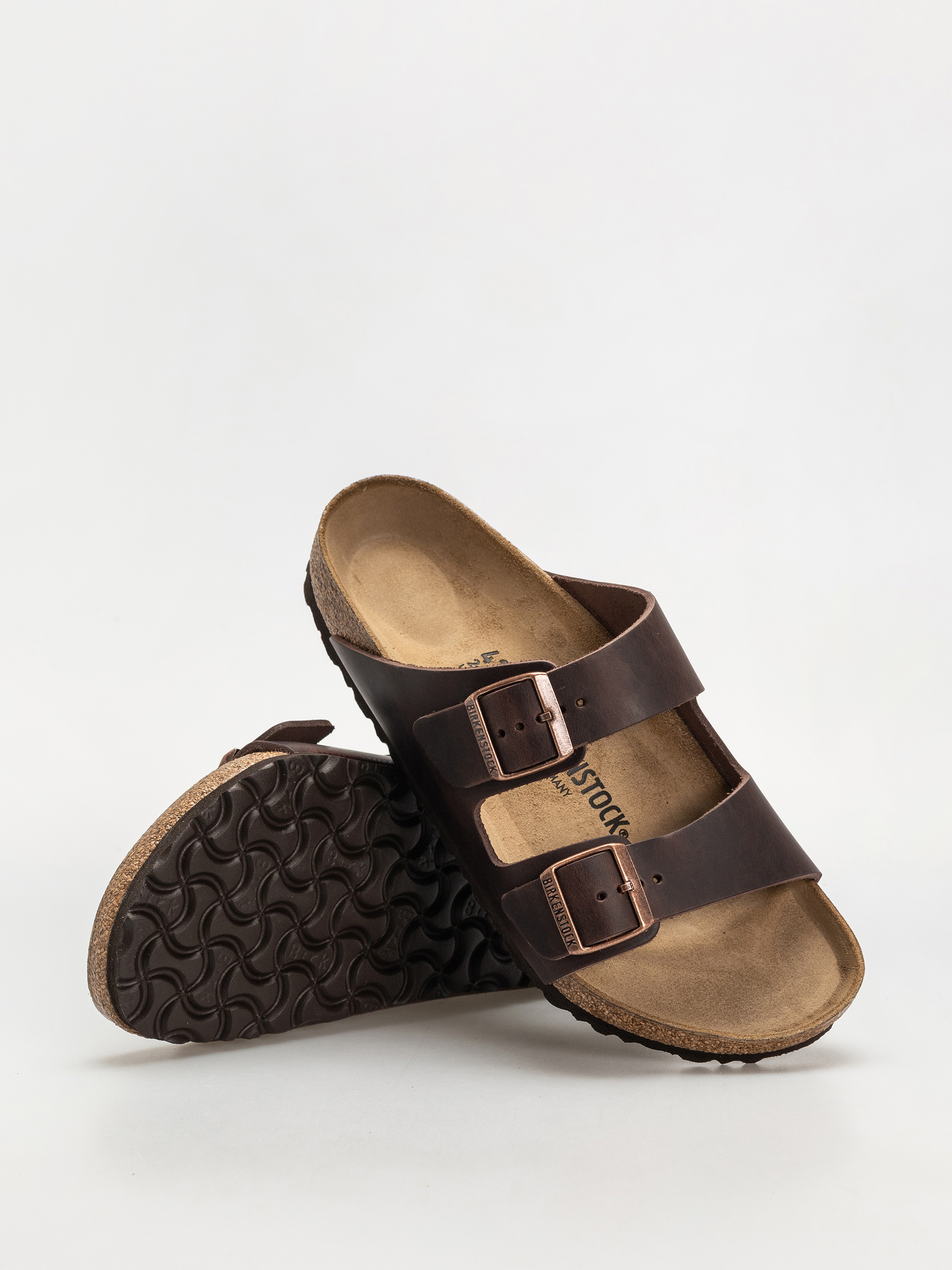 Шльопанці Birkenstock Arizona Oiled Leather Regular (habana)