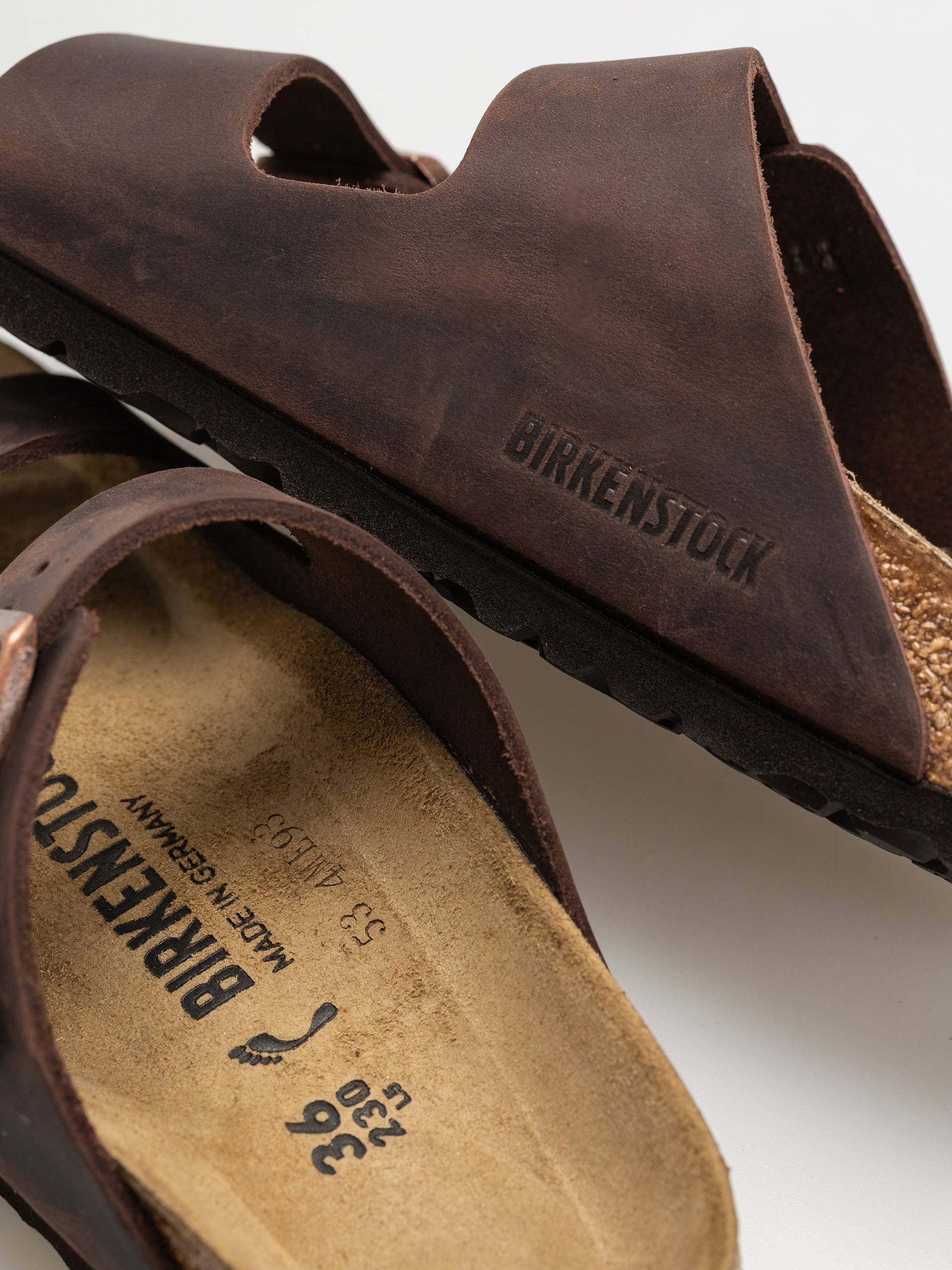 Шльопанці Birkenstock Arizona Oiled Leather Narrow Wmn (habana)