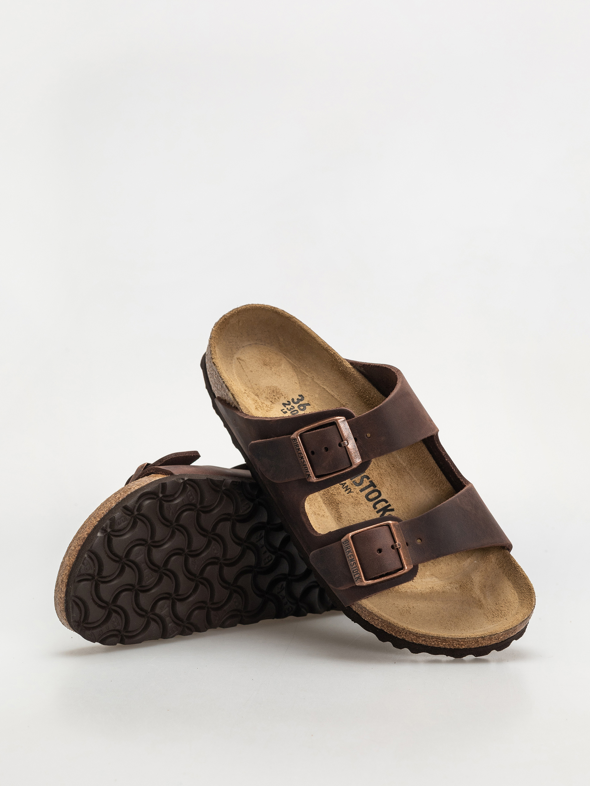 Шльопанці Birkenstock Arizona Oiled Leather Narrow Wmn (habana)