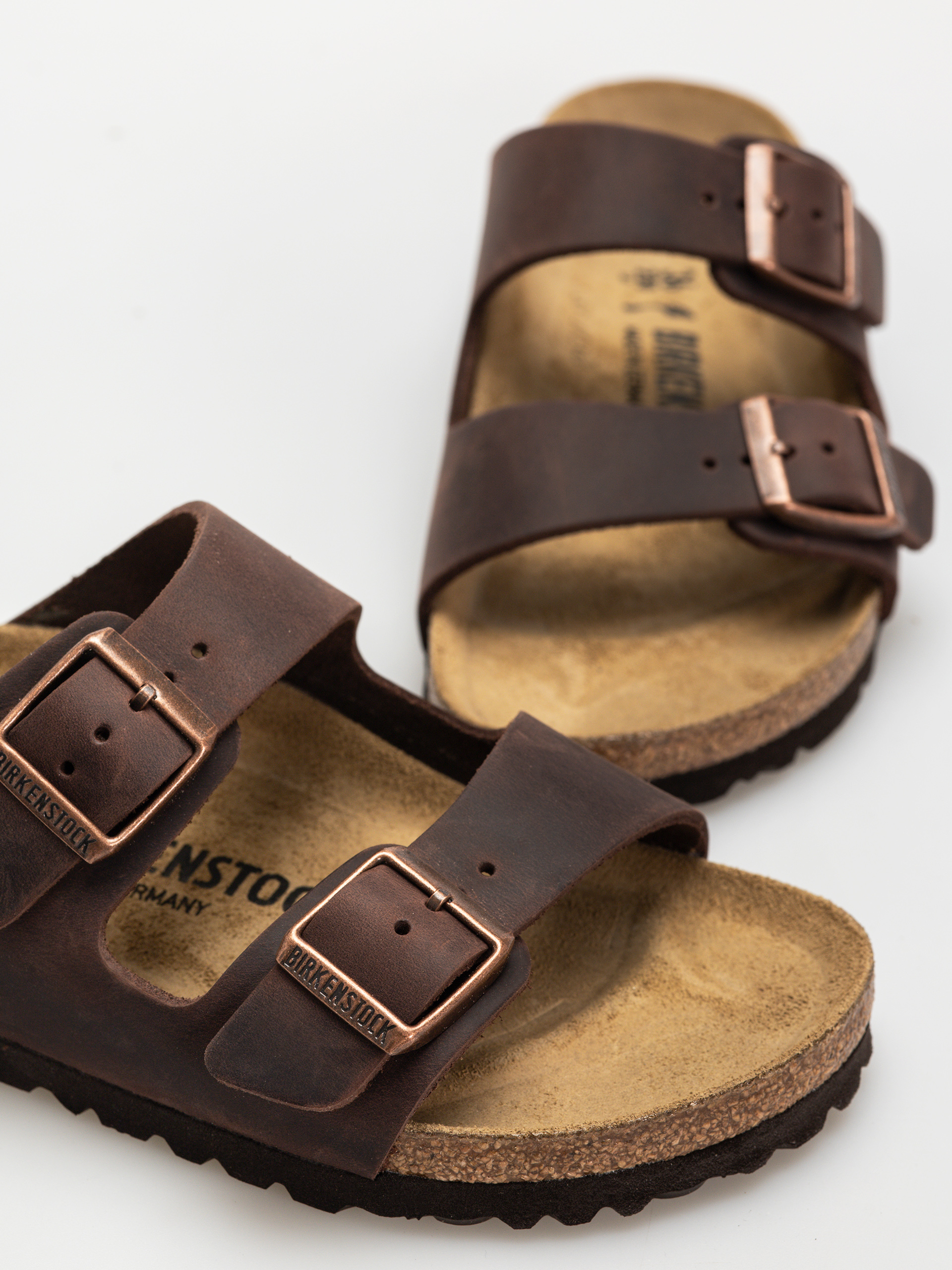 Шльопанці Birkenstock Arizona Oiled Leather Narrow Wmn (habana)