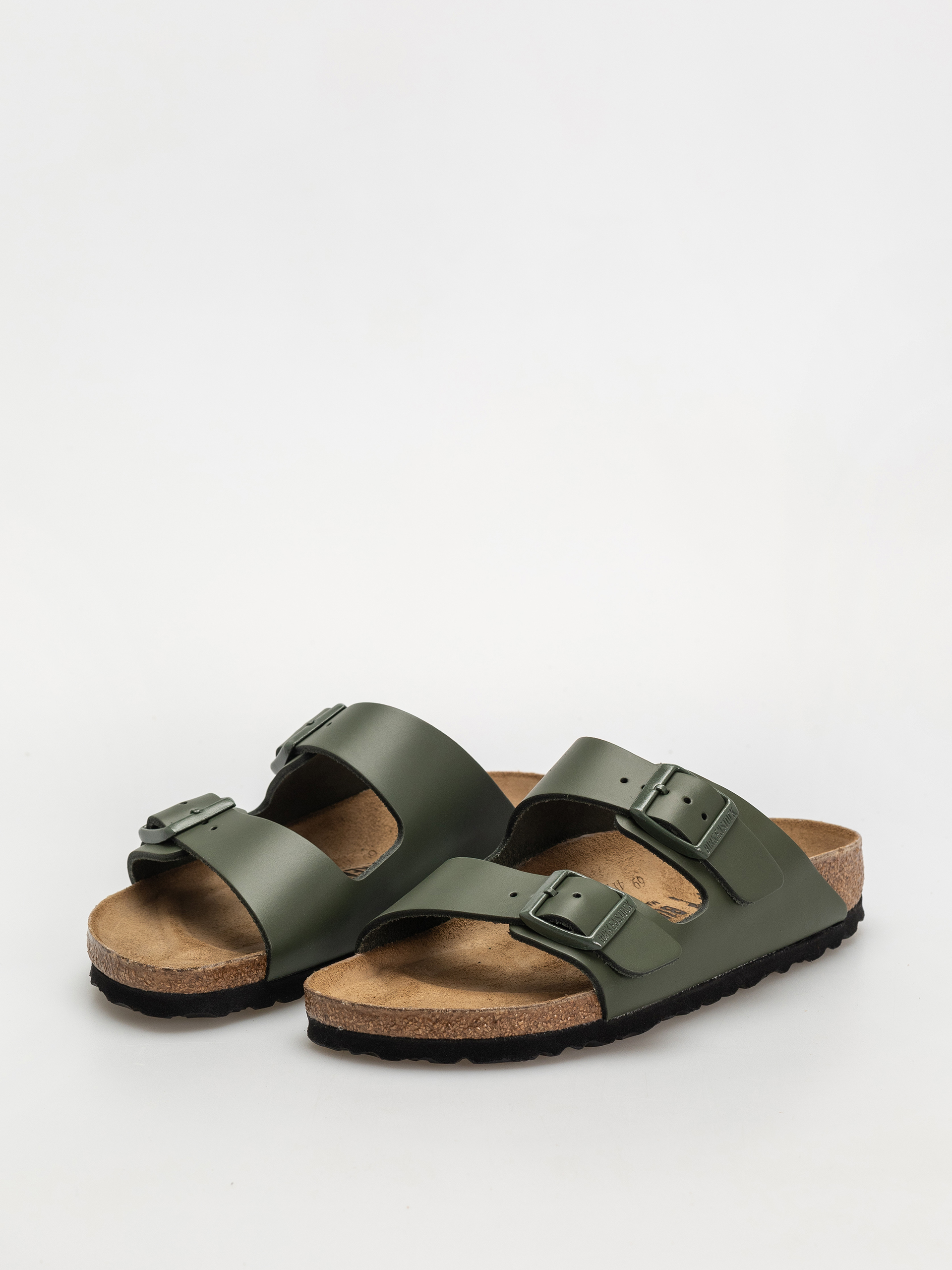 Шльопанці Birkenstock Arizona Natural Leather Narrow Wmn (thyme)