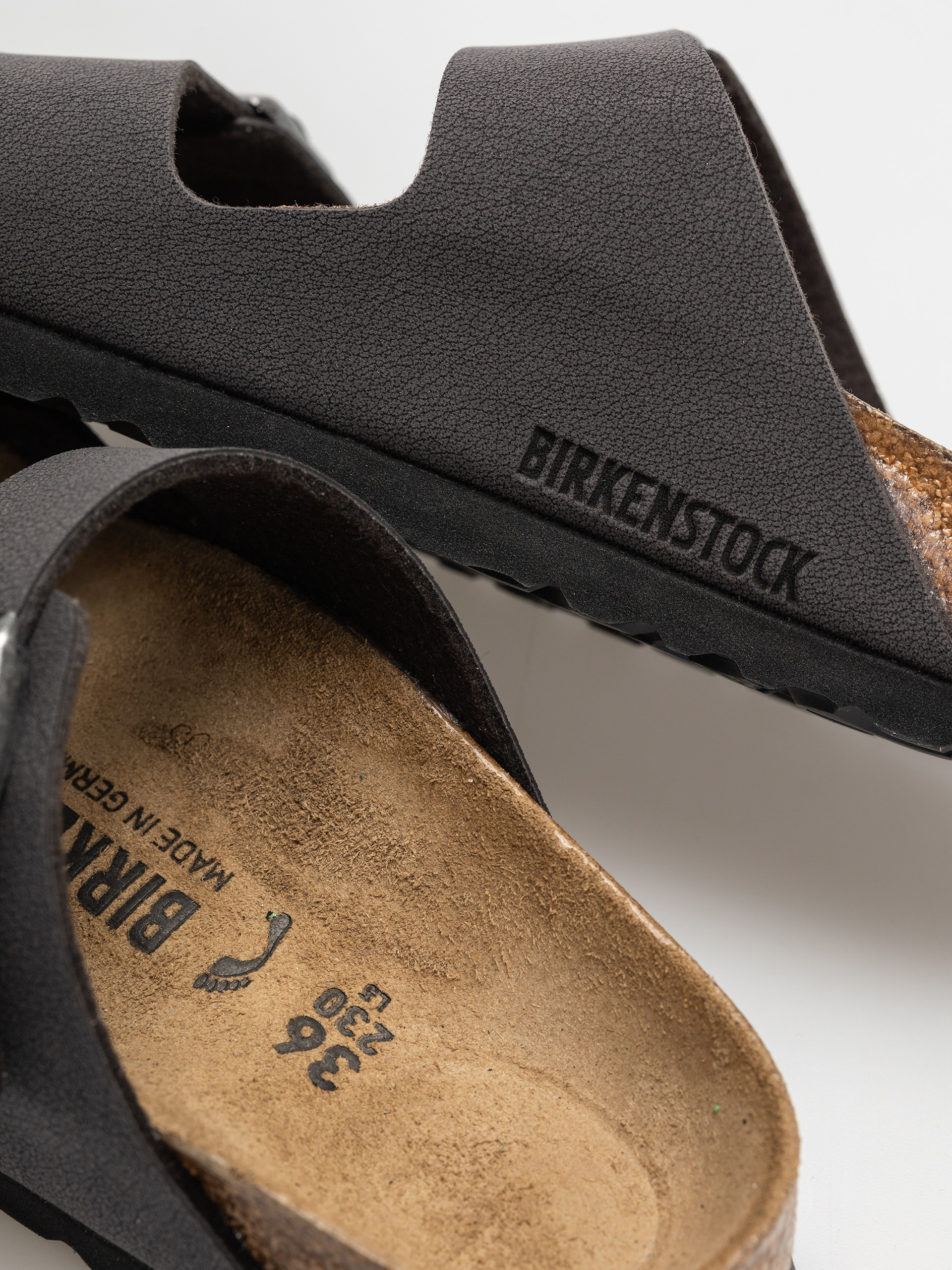 Шльопанці Birkenstock Arizona Birkibuc Narrow Wmn (velvet gray)