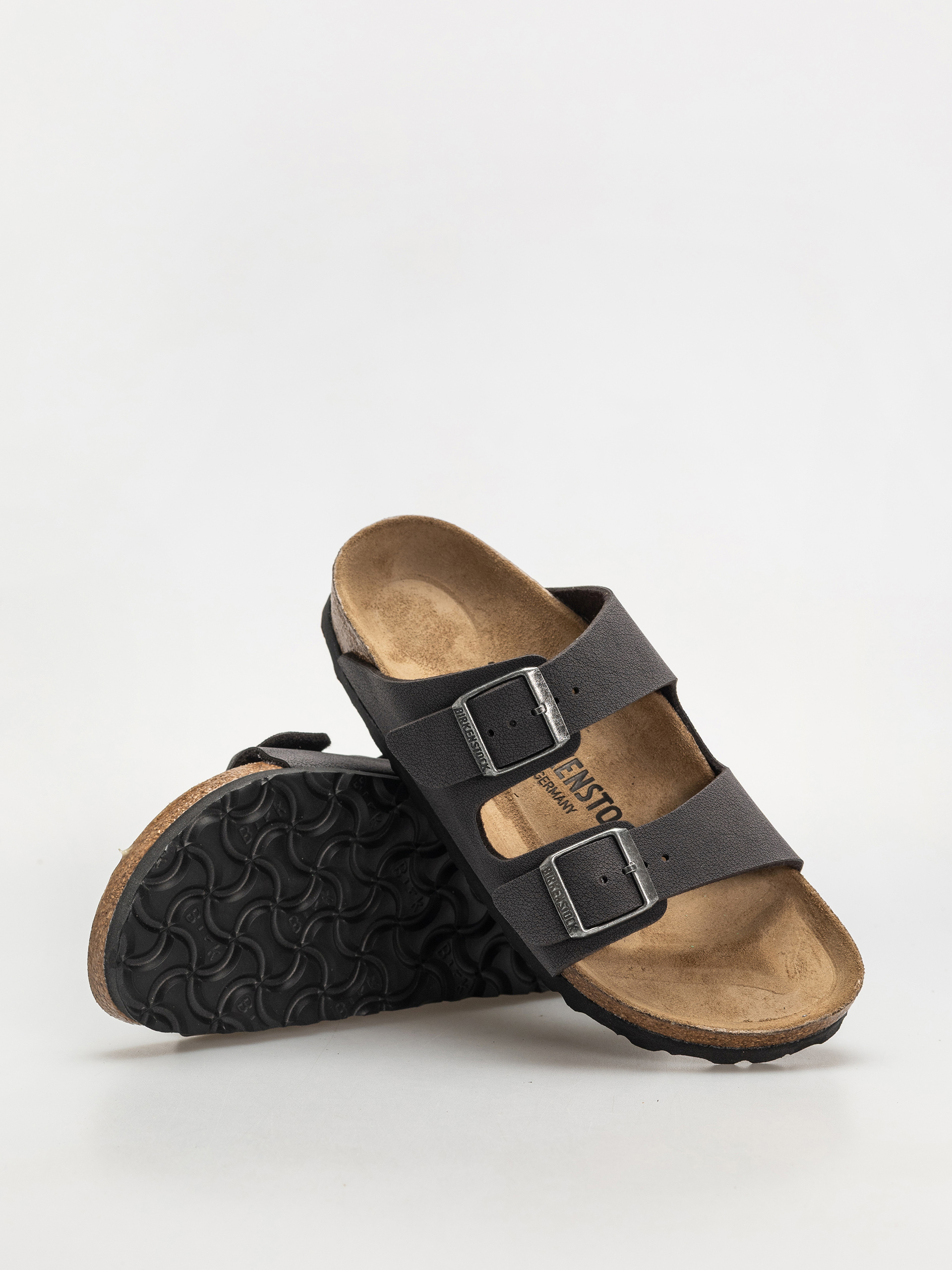Шльопанці Birkenstock Arizona Birkibuc Narrow Wmn (velvet gray)