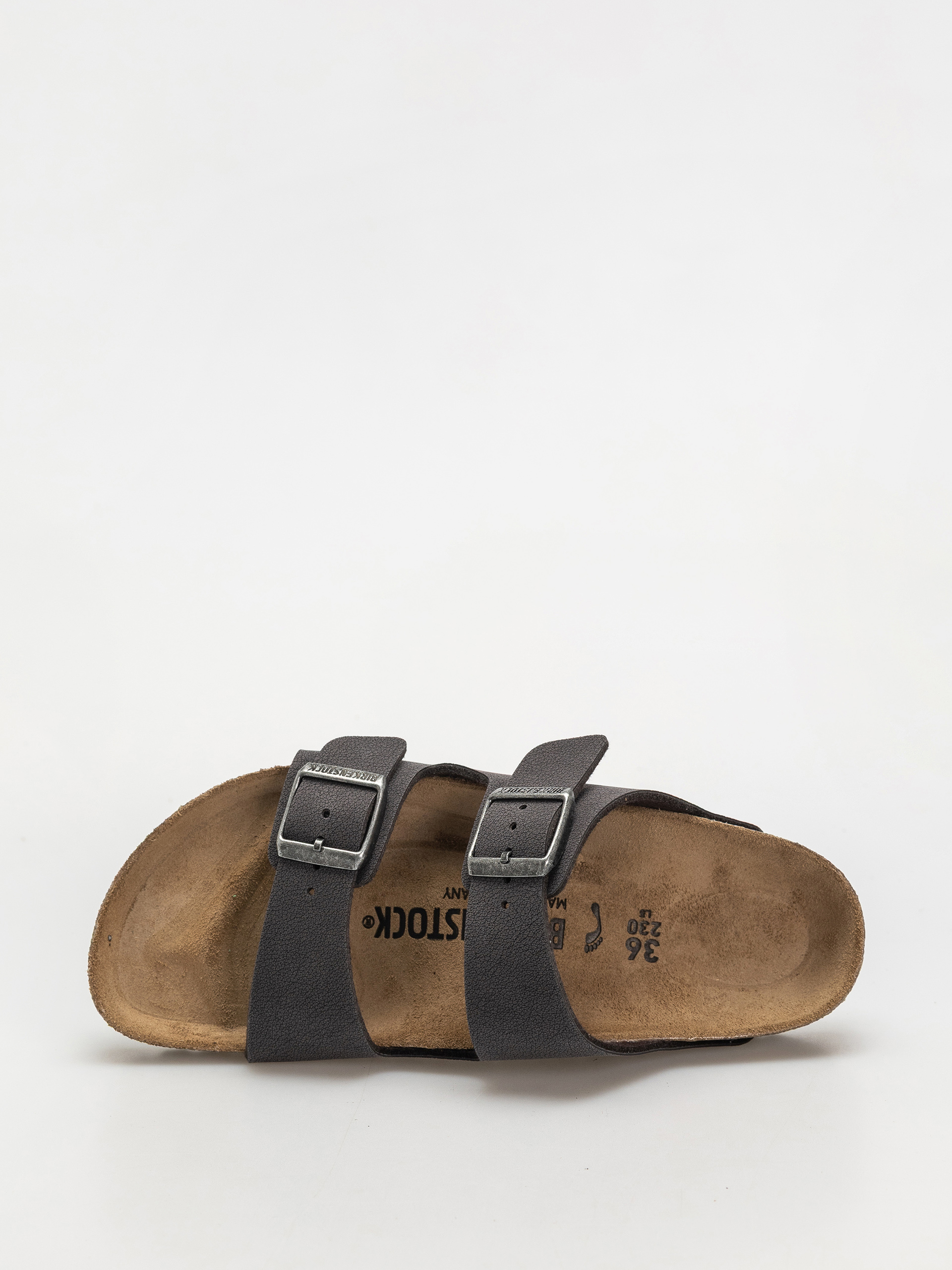Шльопанці Birkenstock Arizona Birkibuc Narrow Wmn (velvet gray)