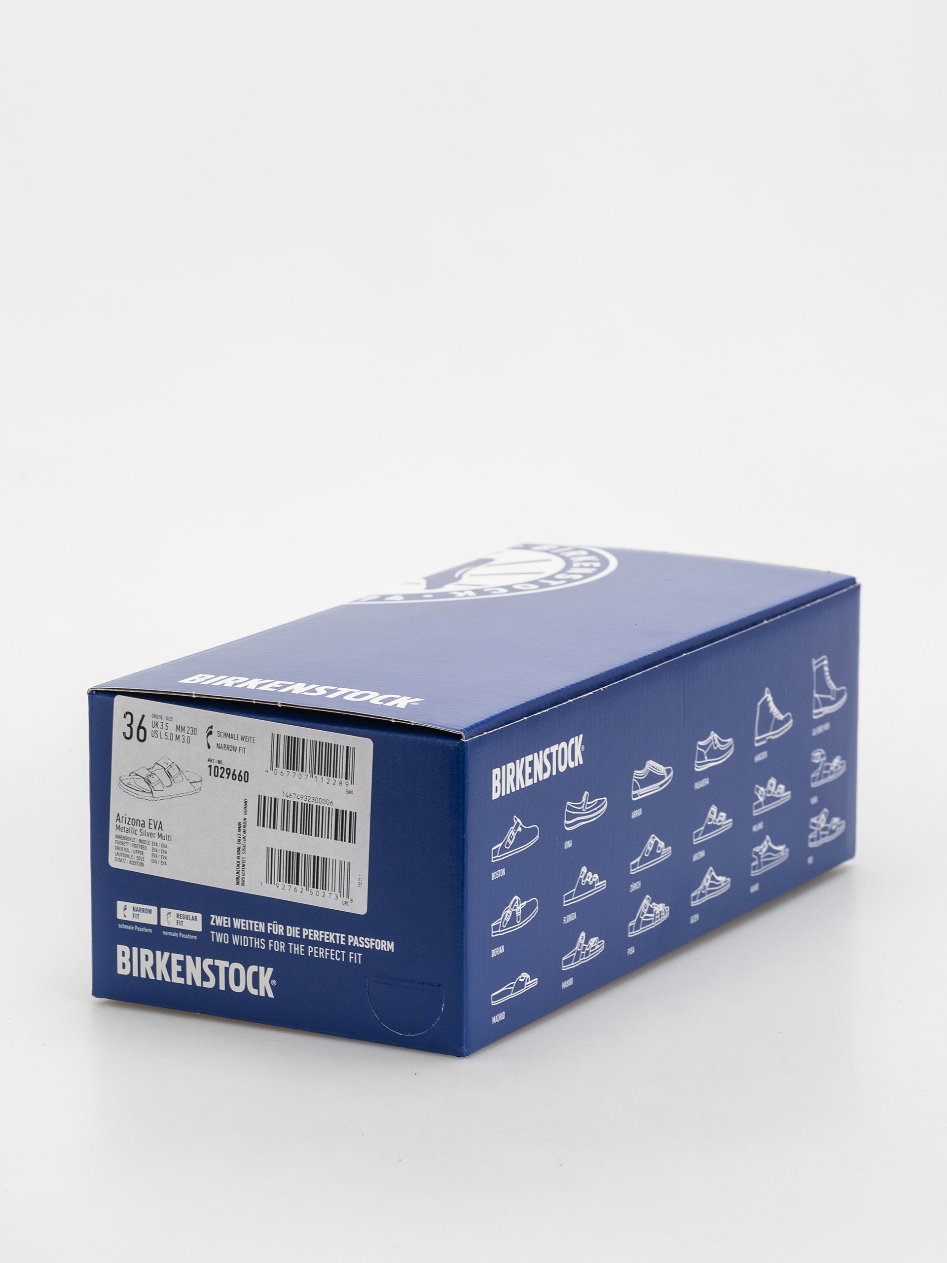 Шльопанці Birkenstock Arizona EVA Narrow Wmn (metallic silver multi)