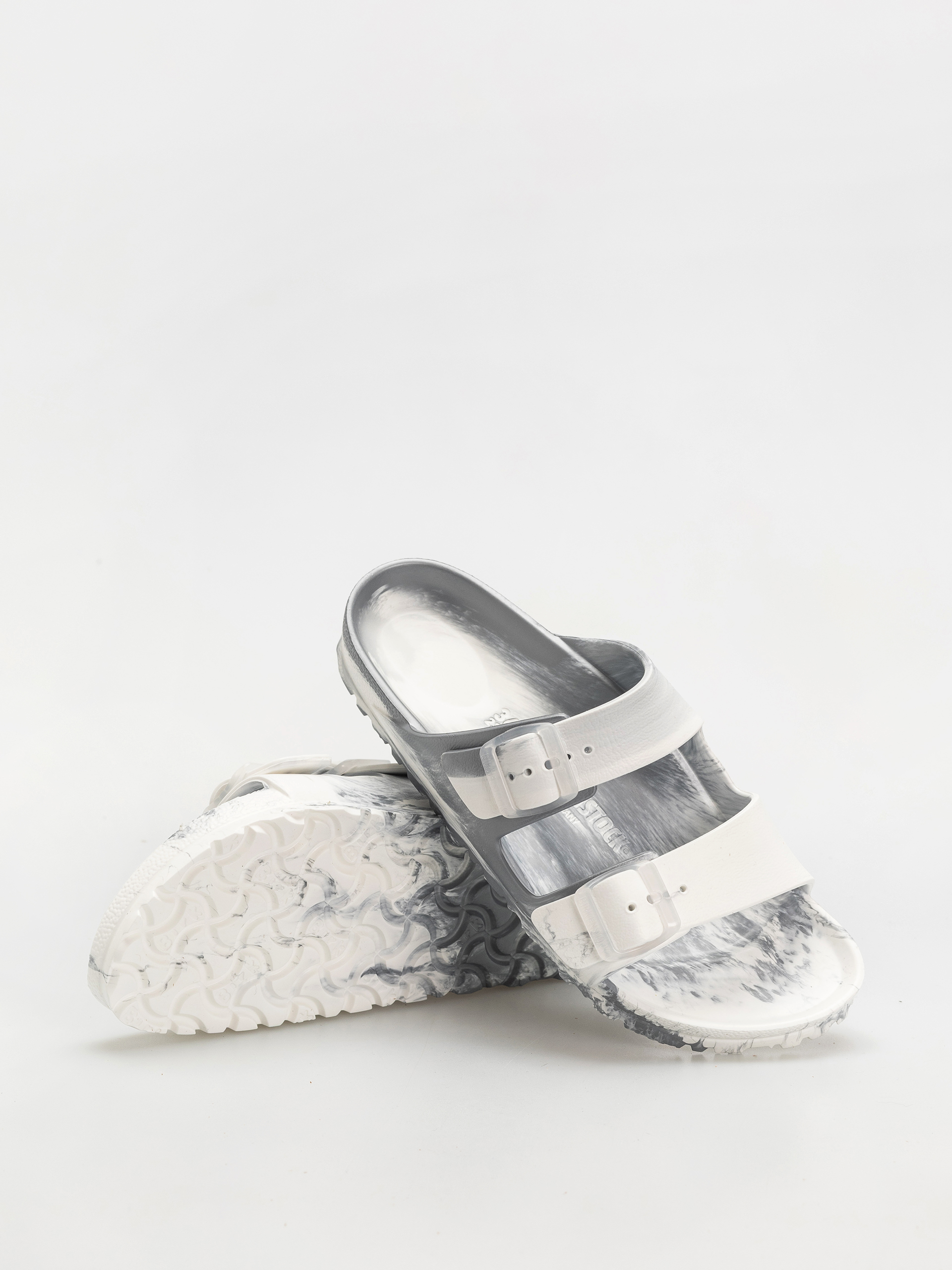 Шльопанці Birkenstock Arizona EVA Narrow Wmn (metallic silver multi)