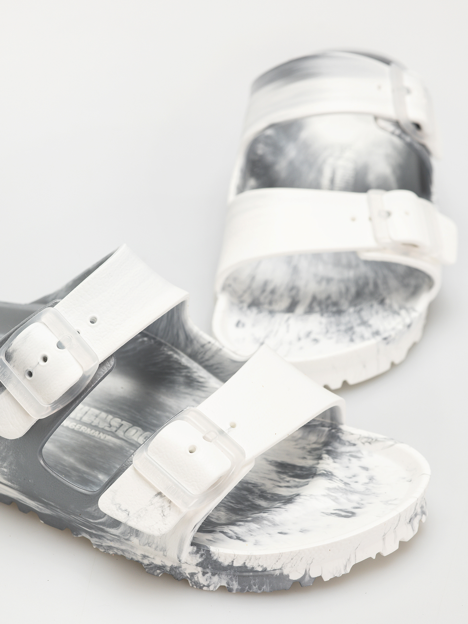 Шльопанці Birkenstock Arizona EVA Narrow Wmn (metallic silver multi)
