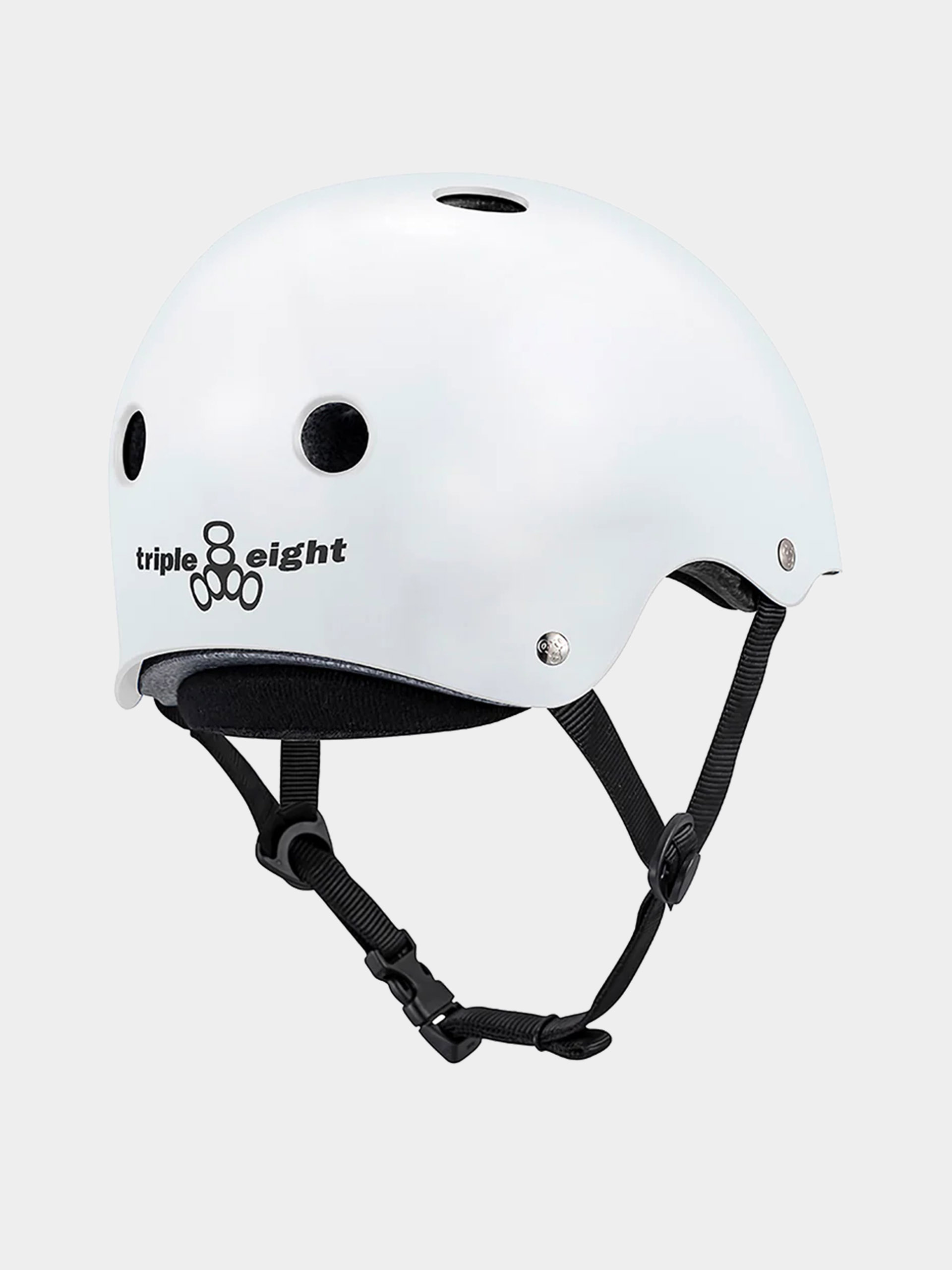 u0428u043eu043bu043eu043c Triple Eight Deep Cover Helmet (white glossy)