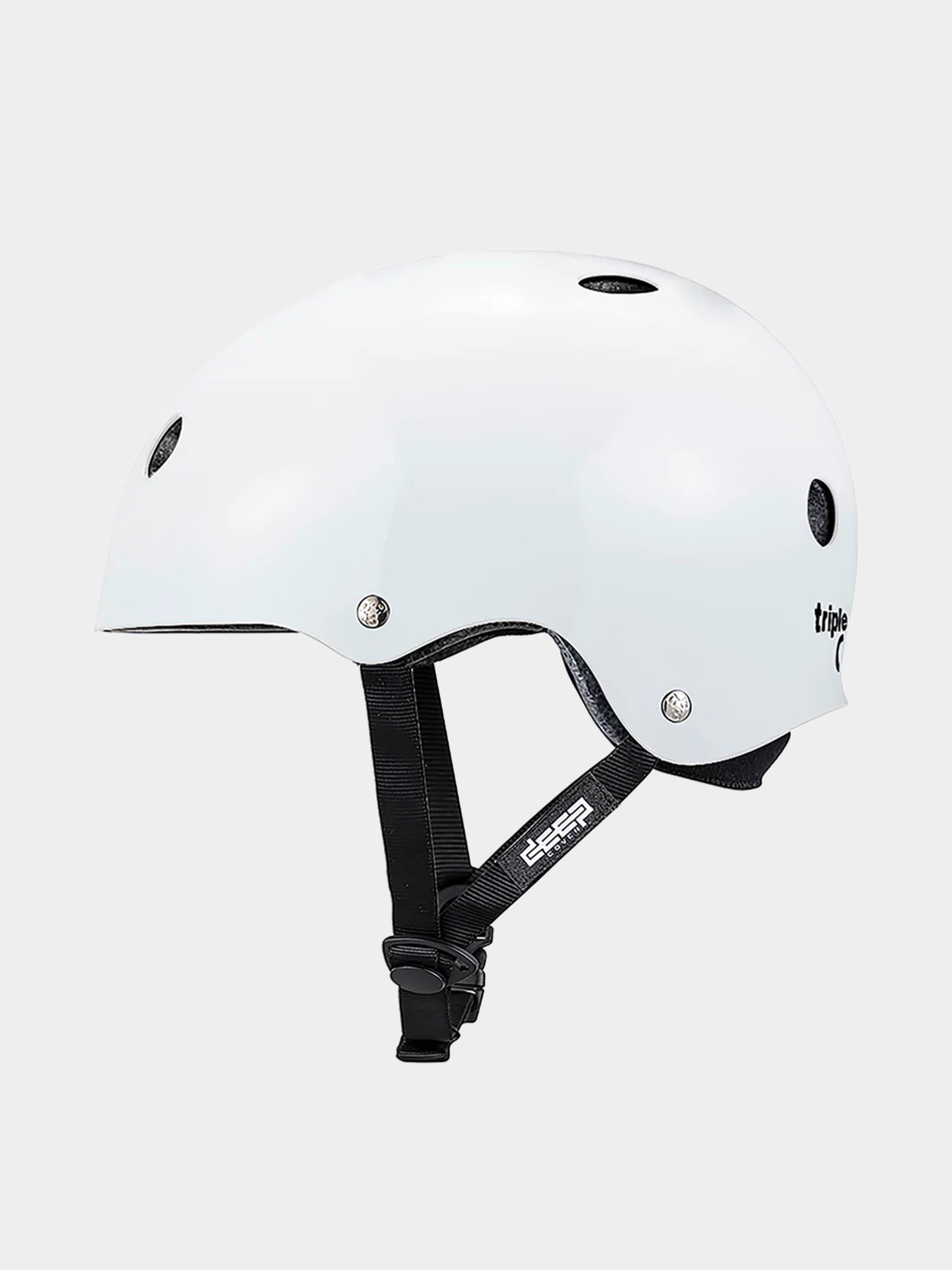 u0428u043eu043bu043eu043c Triple Eight Deep Cover Helmet (white glossy)
