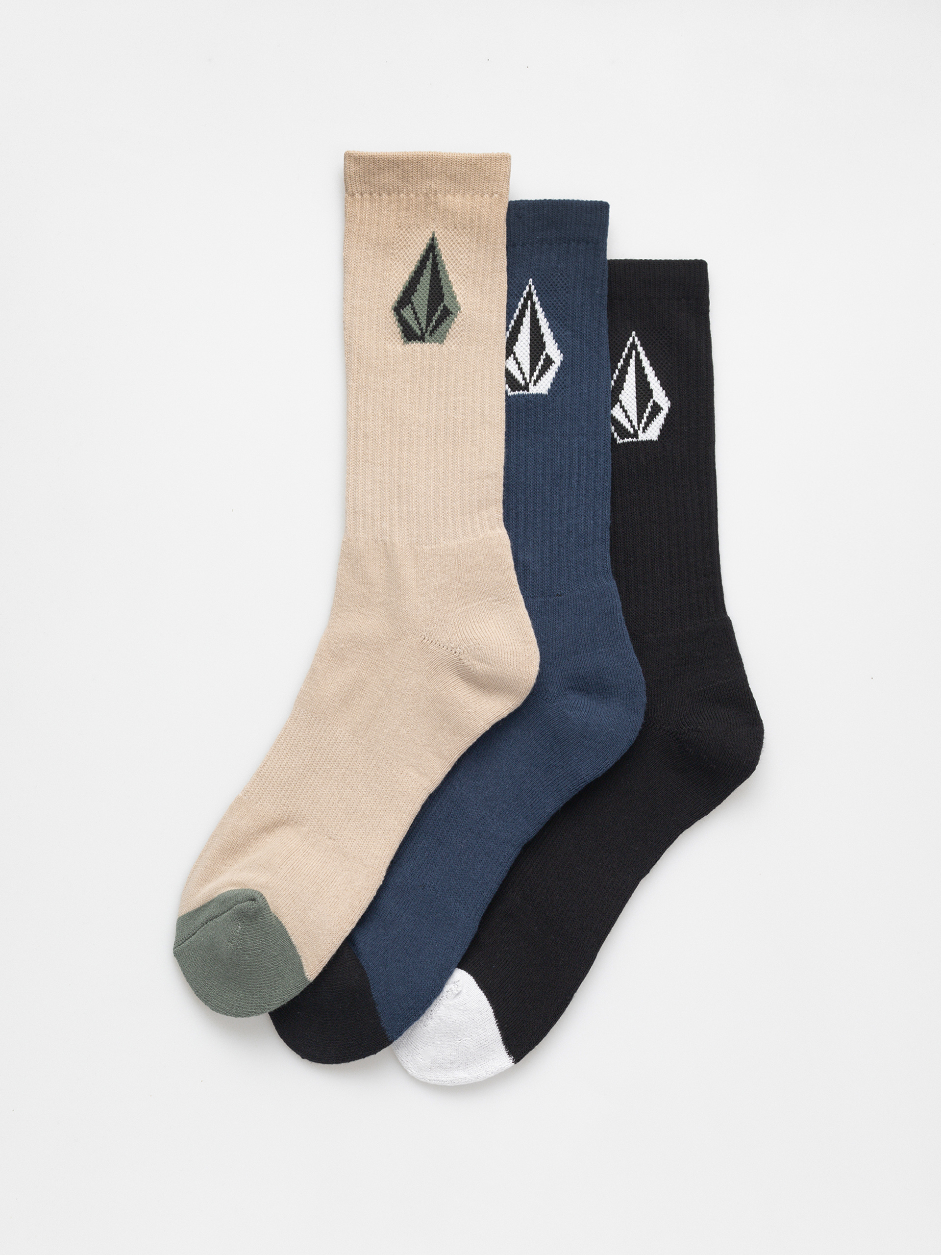  Шкарпетки Volcom Full Stone Mix 3Pk (pale khaki)